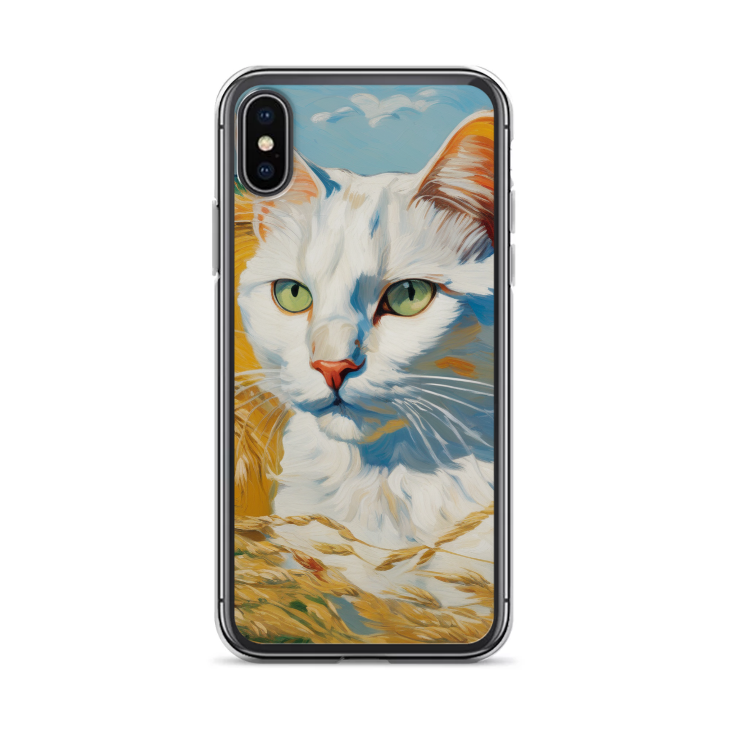 PugMug Custom White Companion Cat iPhone Case
