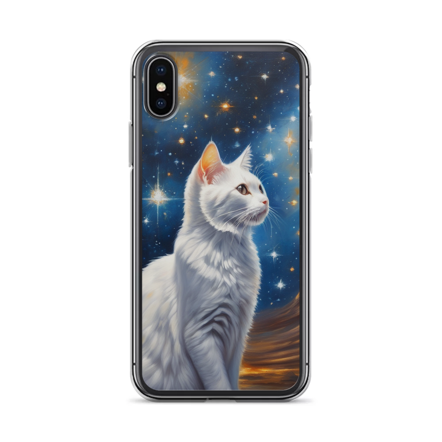 PugMug Custom White Companion Cat iPhone Case