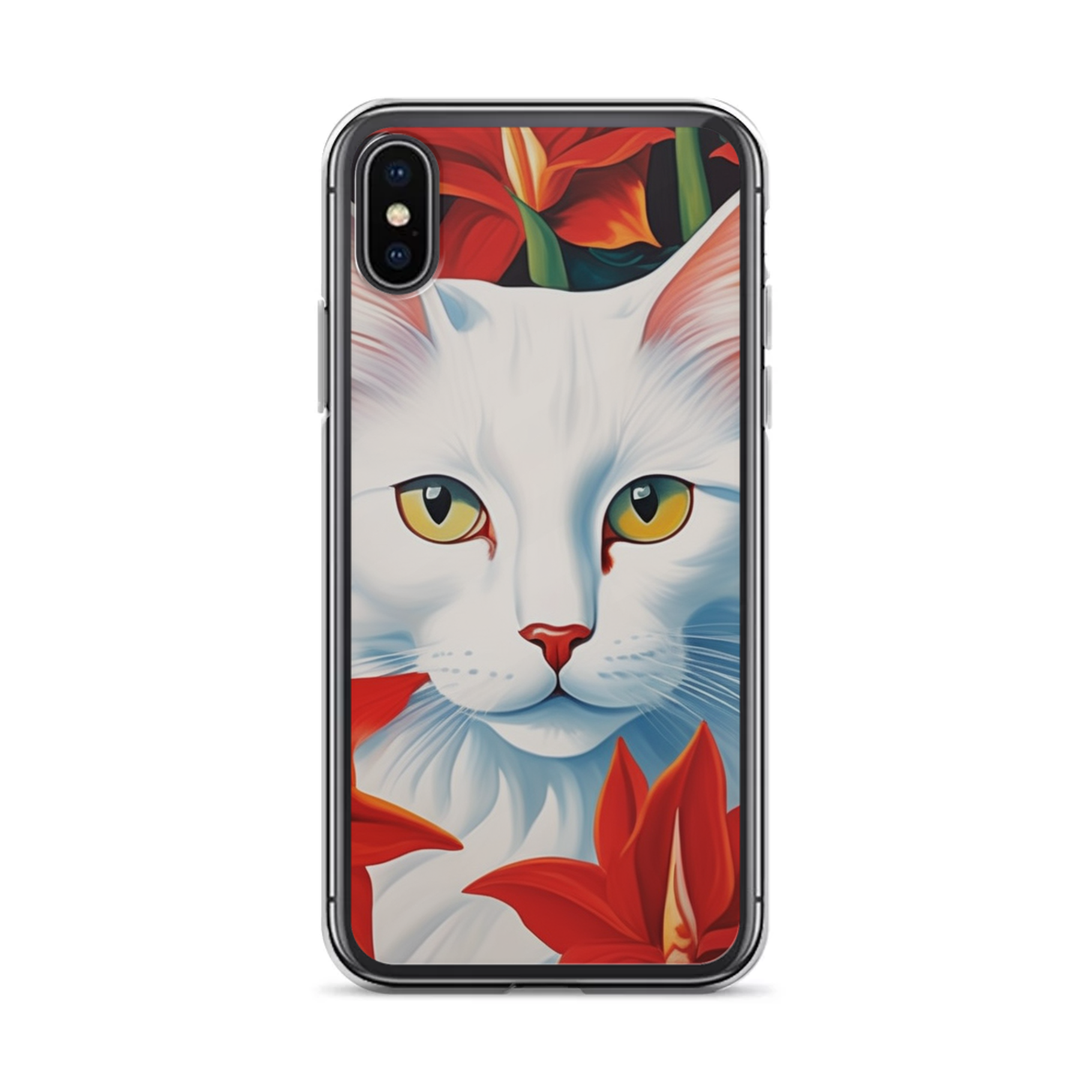PugMug Custom White Companion Cat iPhone Case