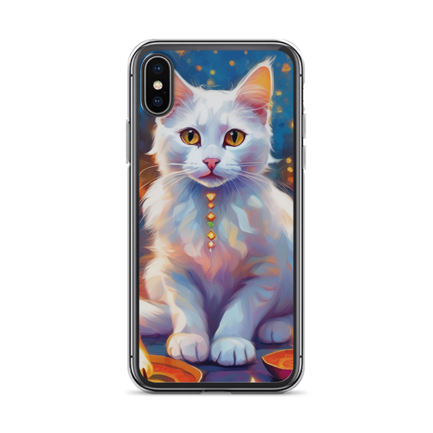 PugMug Custom White Companion Cat iPhone Case
