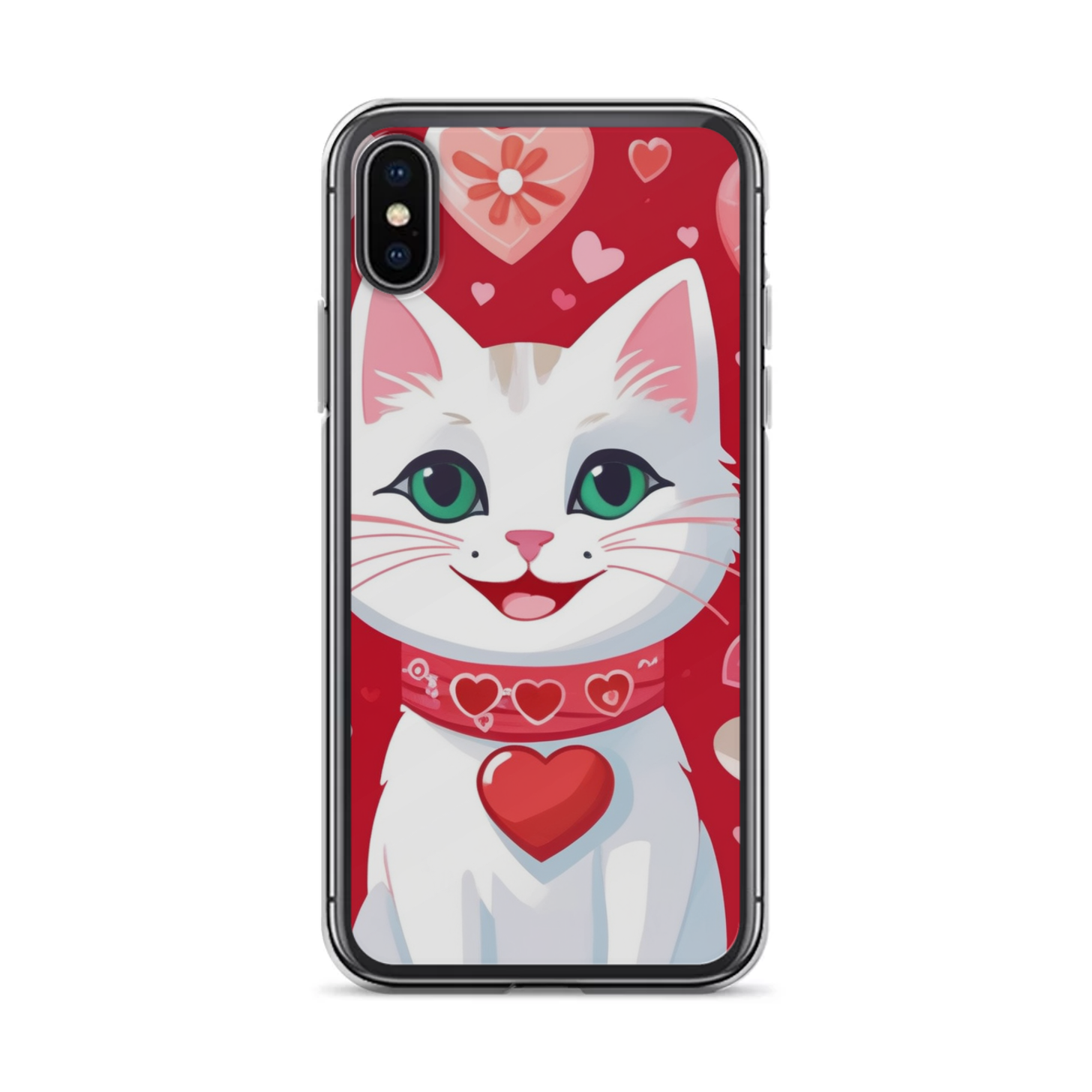 PugMug Custom White Companion Cat iPhone Case
