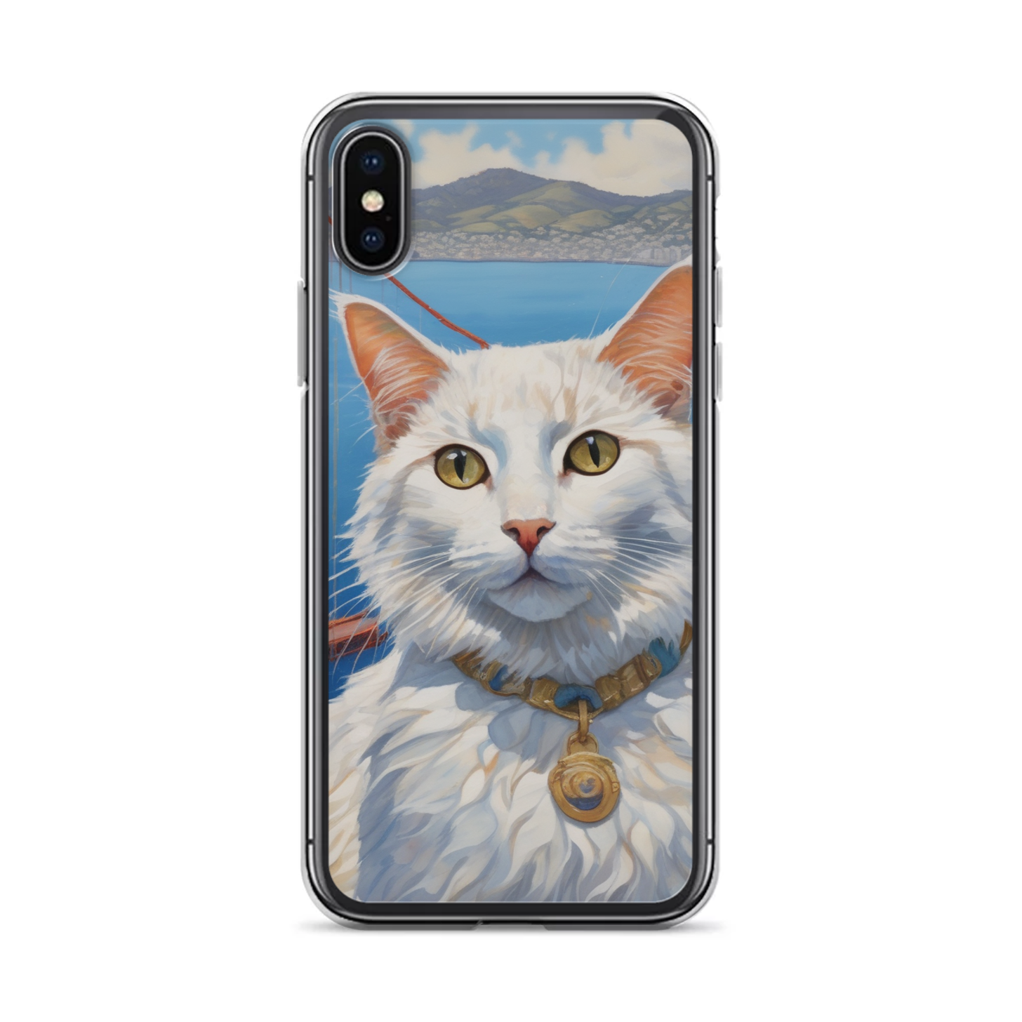 PugMug Custom White Companion Cat iPhone Case