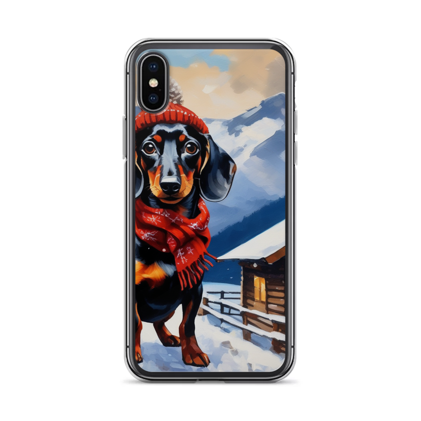 PugMug Custom Black Dachshund iPhone Case