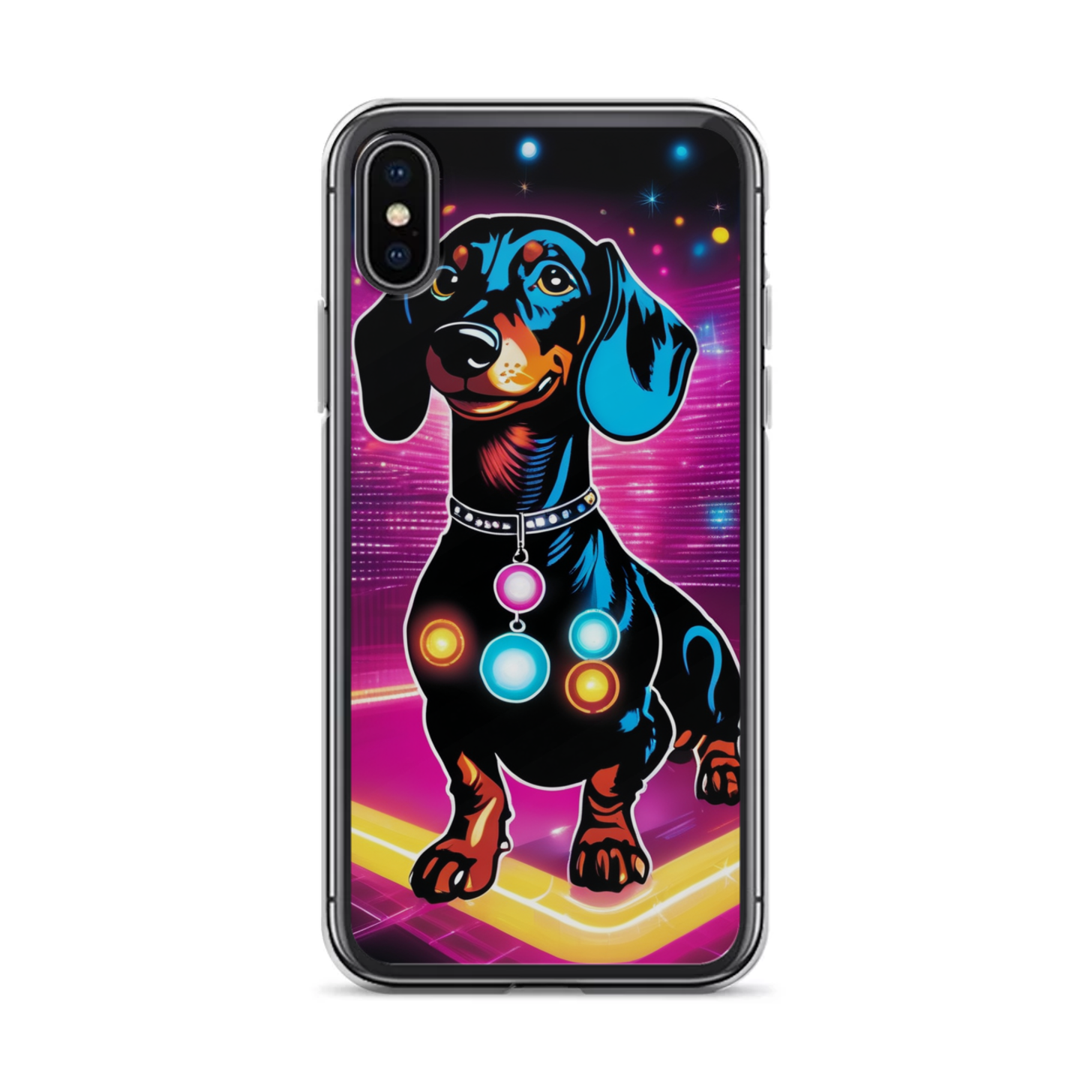 PugMug Custom Black Dachshund iPhone Case