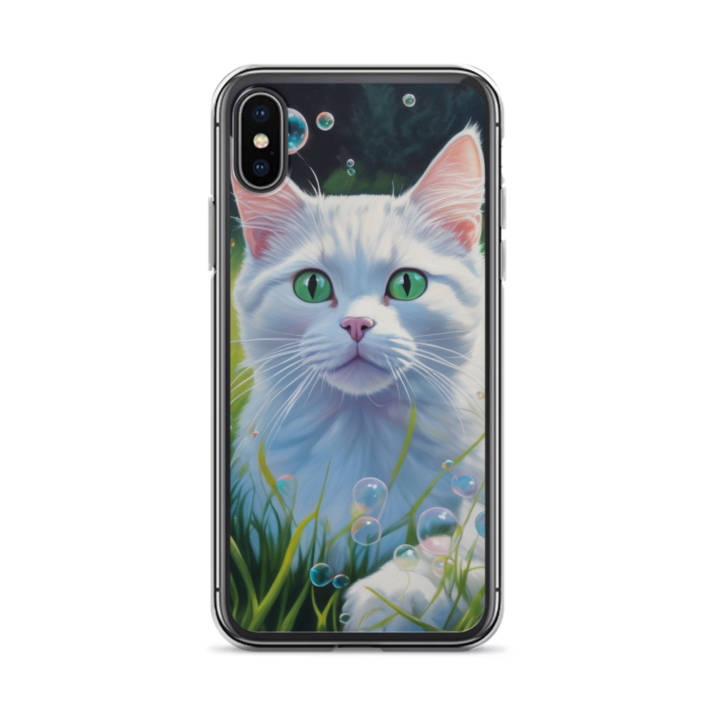 PugMug Custom White Companion Cat iPhone Case