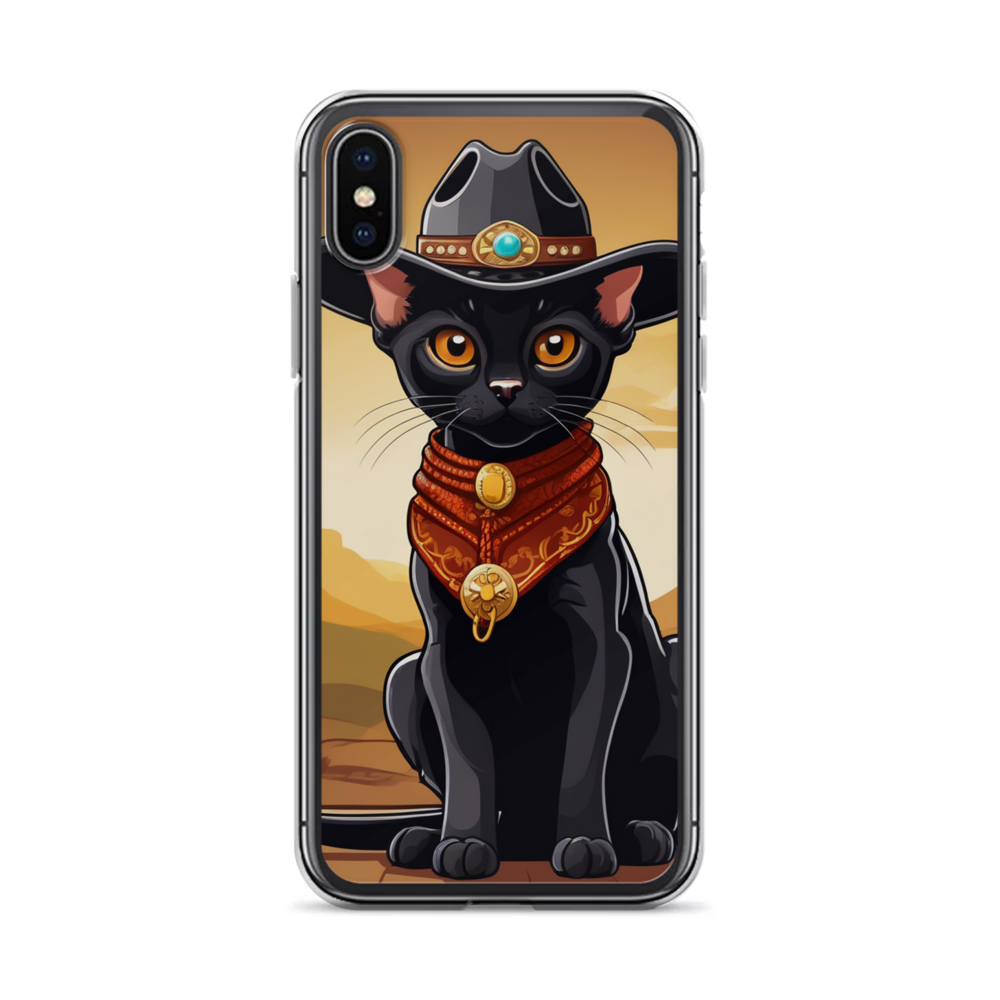 PugMug Custom Black Devon Rex Cat iPhone Case