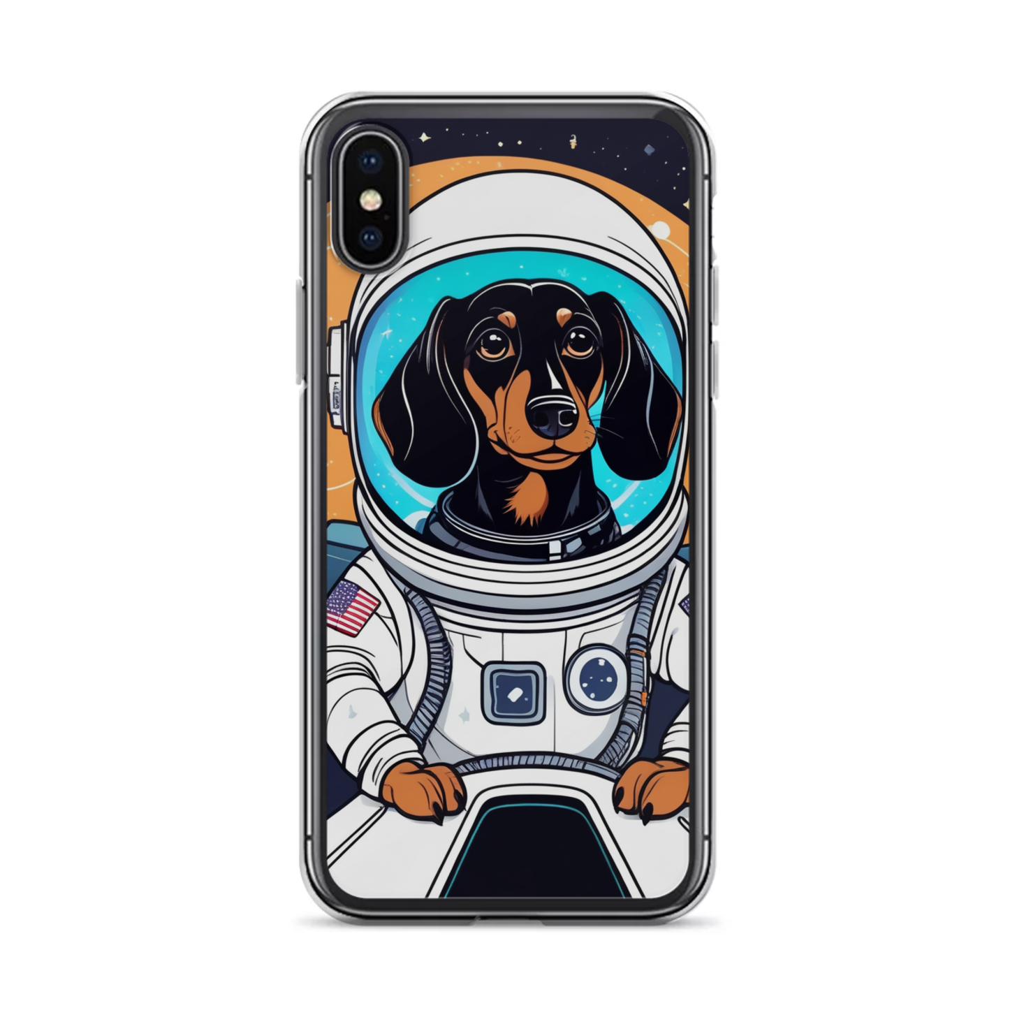 PugMug Custom Black Dachshund iPhone Case