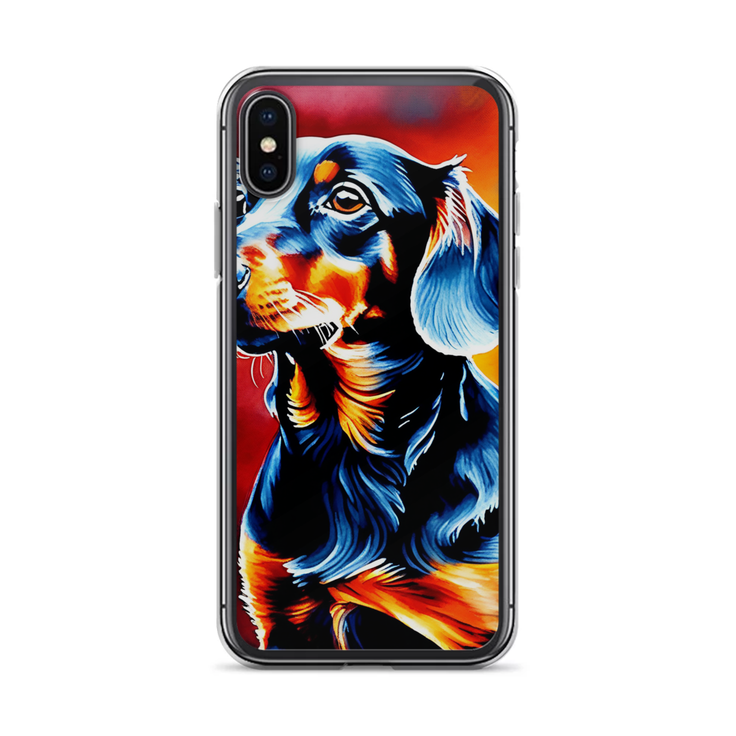 PugMug Custom Black Dachshund iPhone Case
