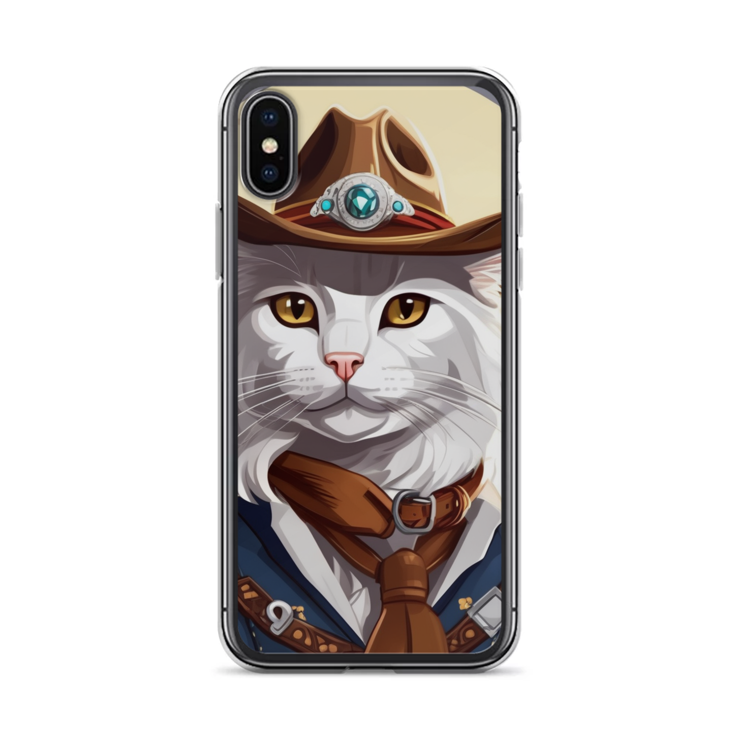 PugMug Custom White Maine Coon Cat iPhone Case