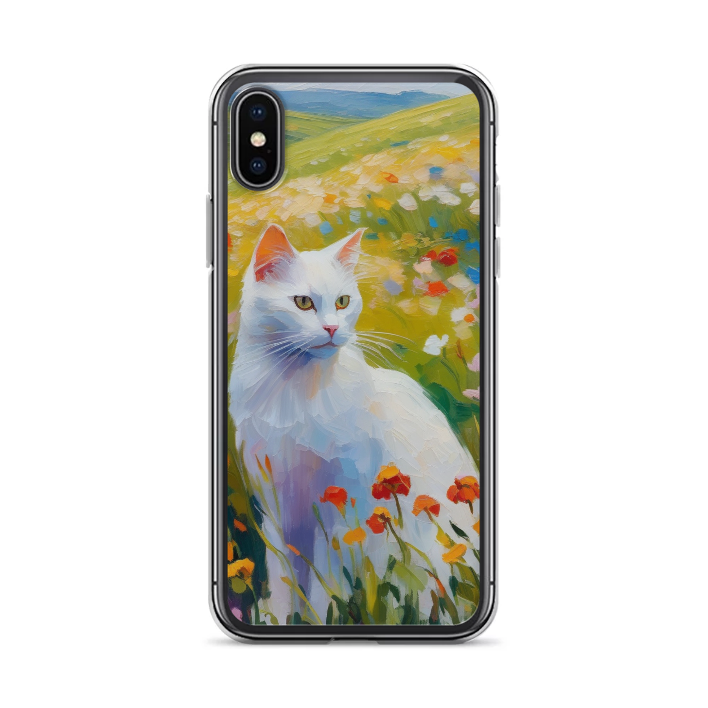PugMug Custom White Companion Cat iPhone Case