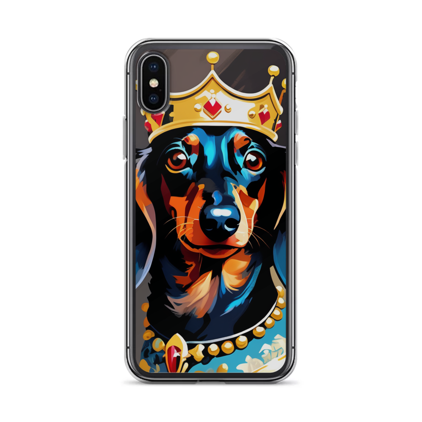 PugMug Custom Black Dachshund iPhone Case