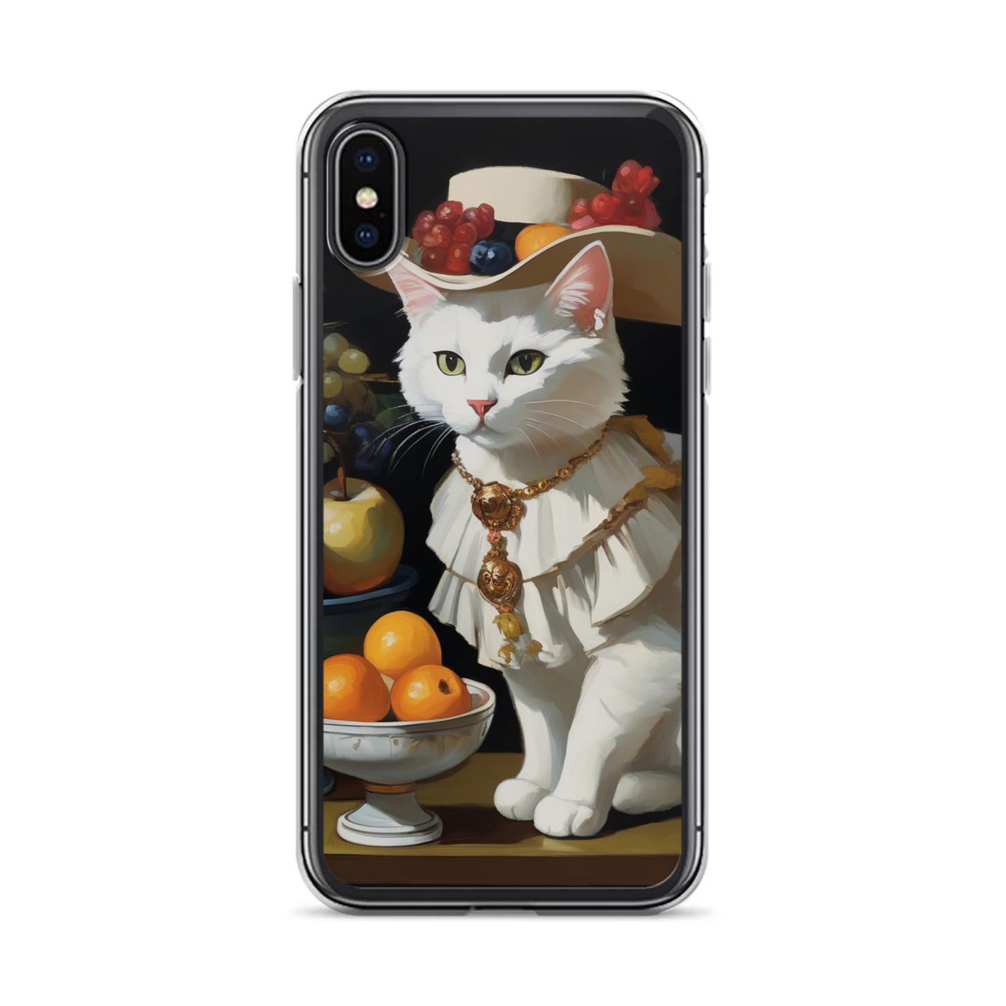 PugMug Custom White Companion Cat iPhone Case