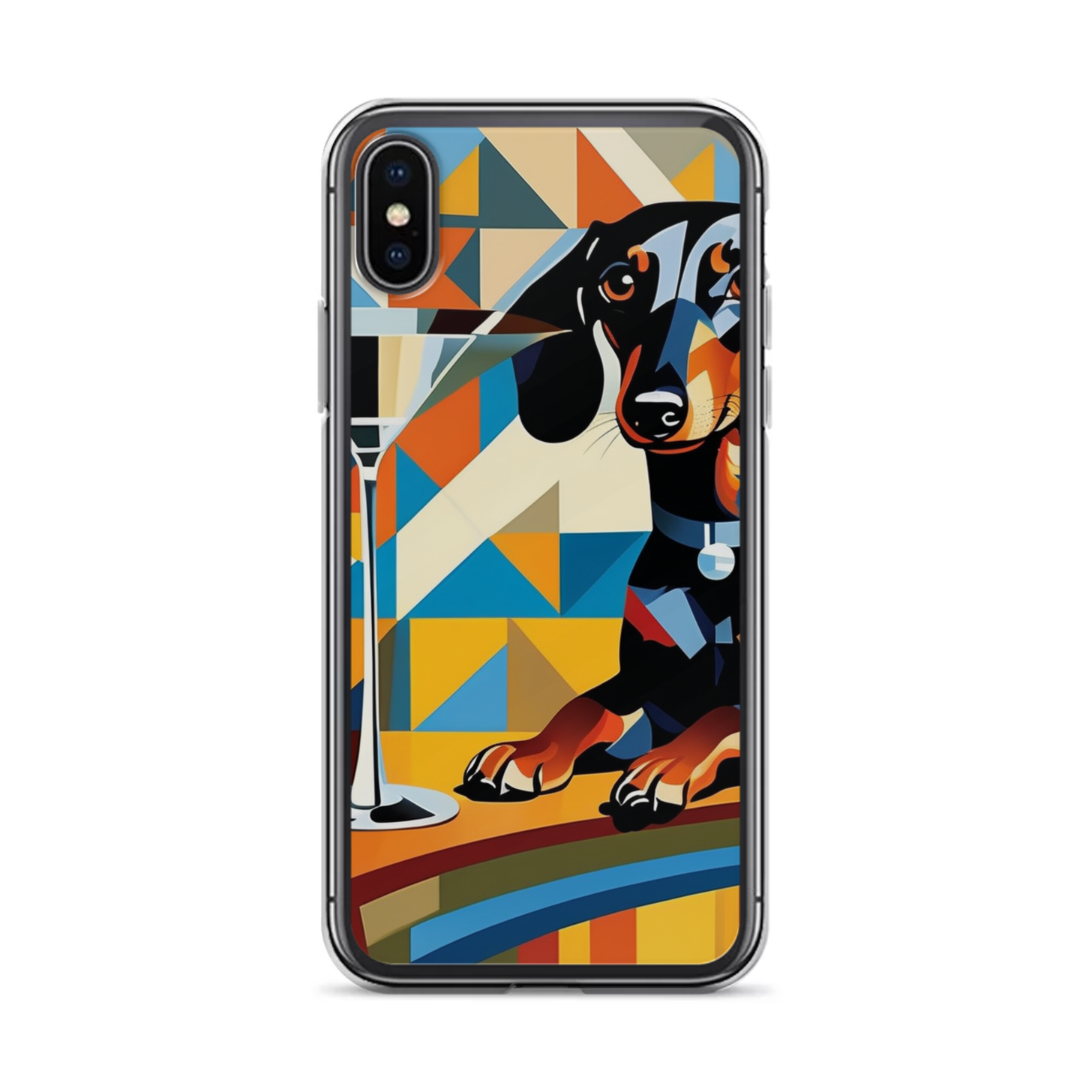 PugMug Custom Black Dachshund iPhone Case