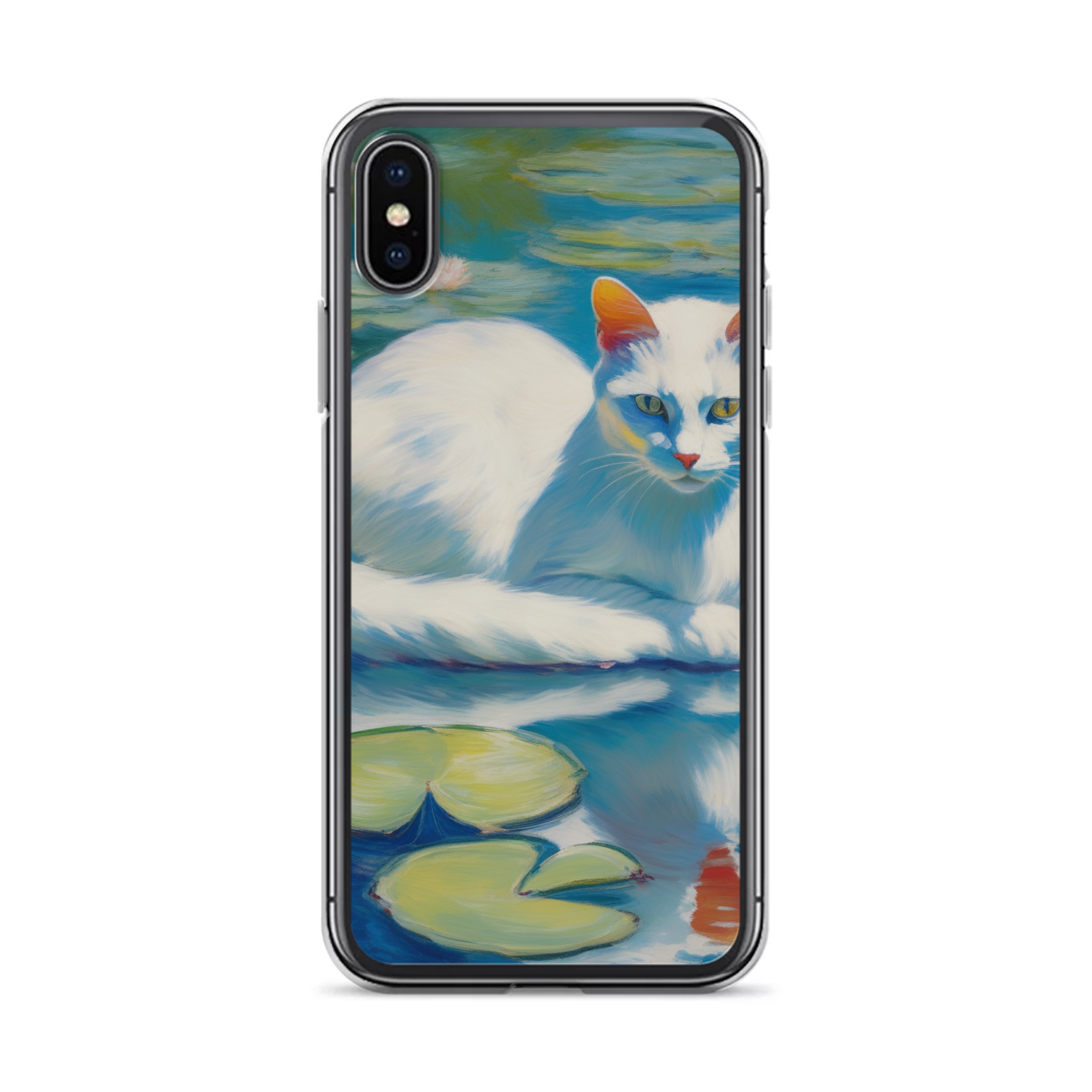 PugMug Custom White Companion Cat iPhone Case