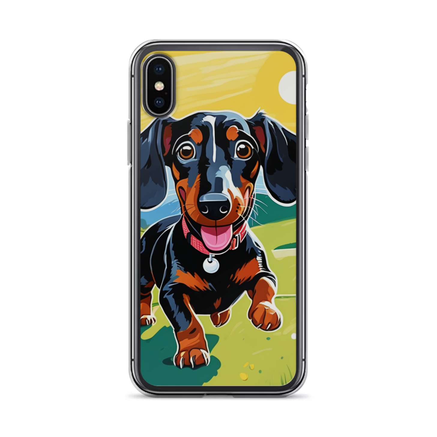 PugMug Custom Black Dachshund iPhone Case