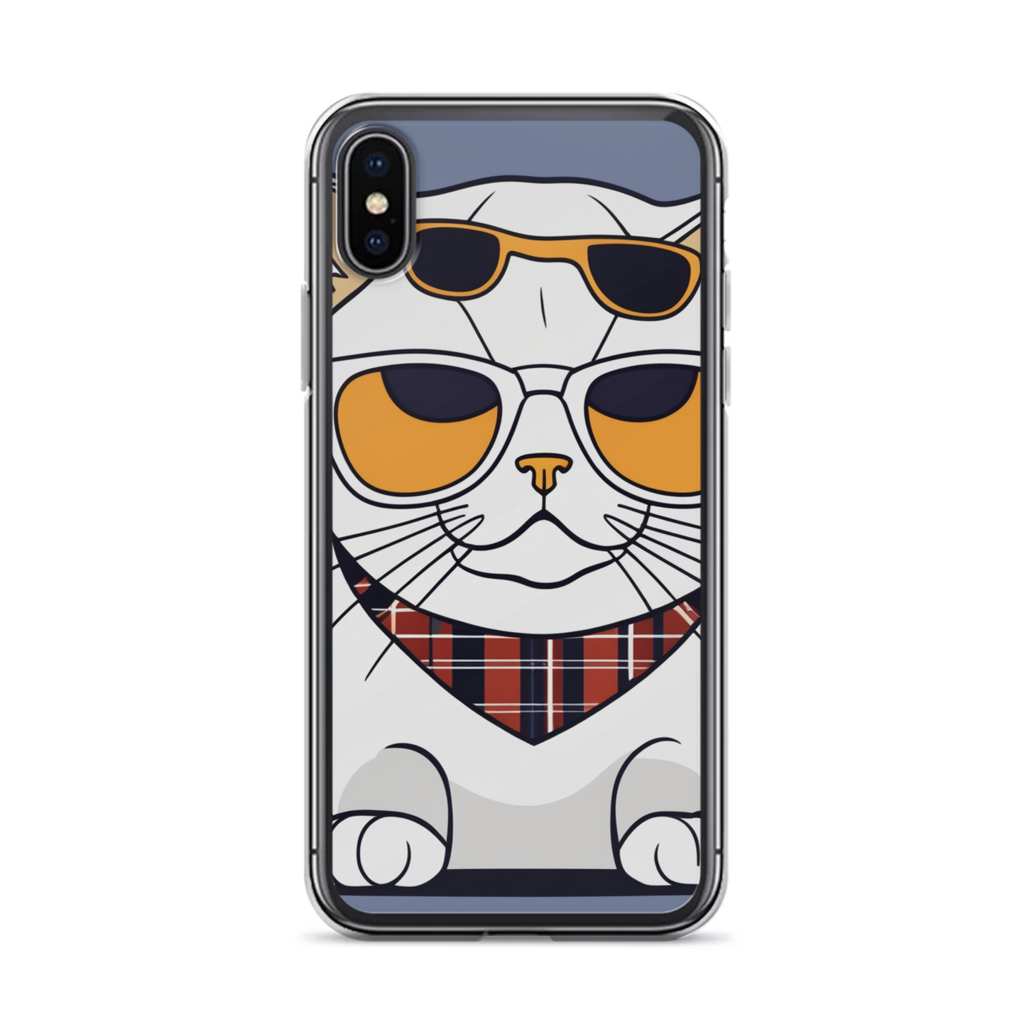 PugMug Custom White Scottish Fold Cat iPhone Case