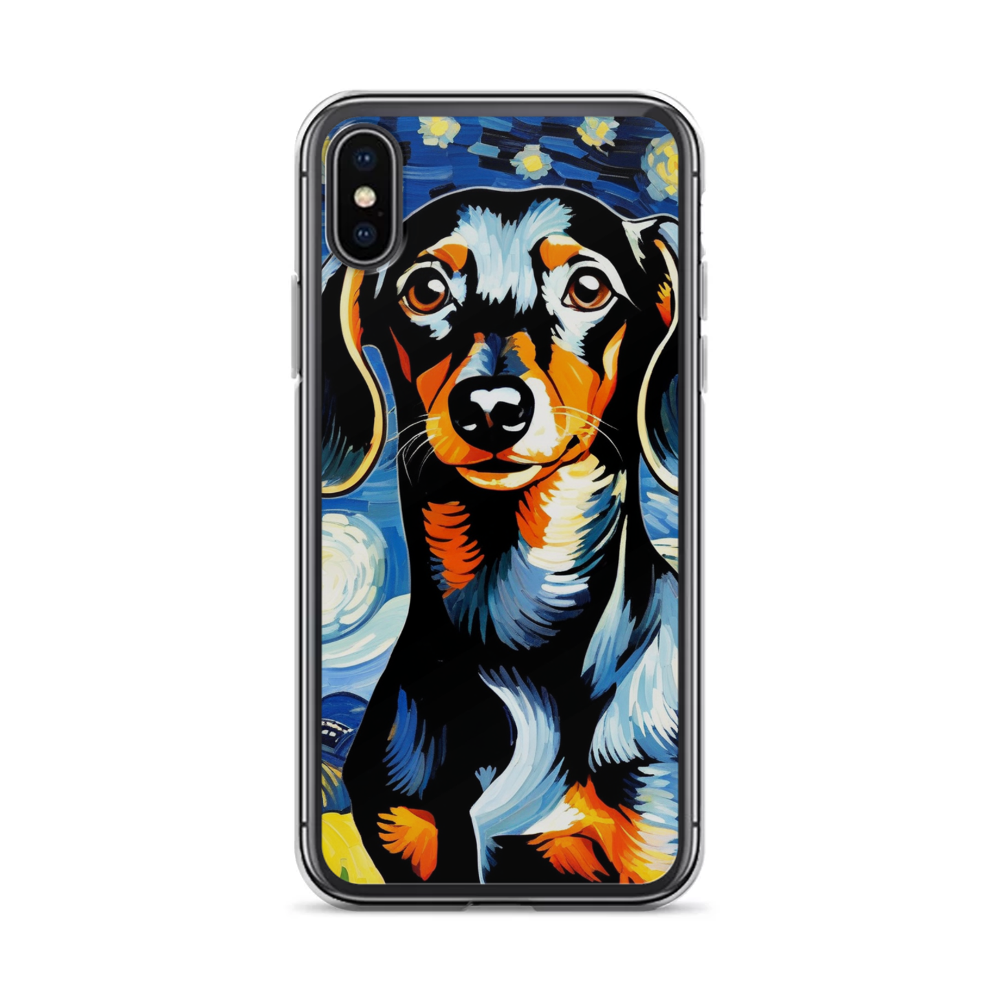 PugMug Custom Black Dachshund iPhone Case