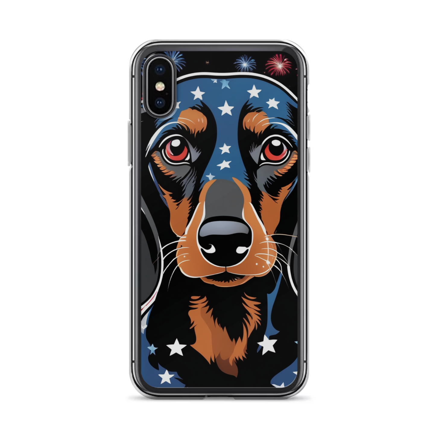 PugMug Custom Black Dachshund iPhone Case