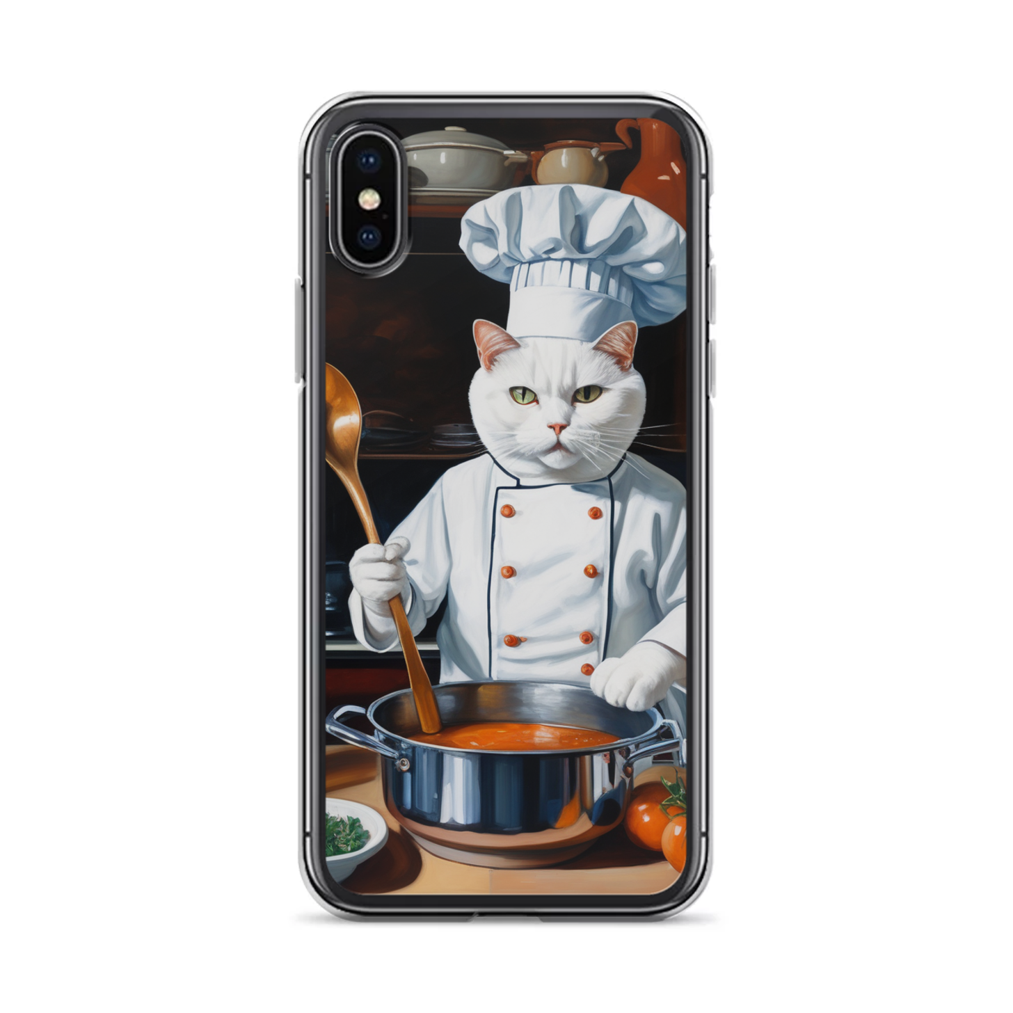 PugMug Custom White Companion Cat iPhone Case