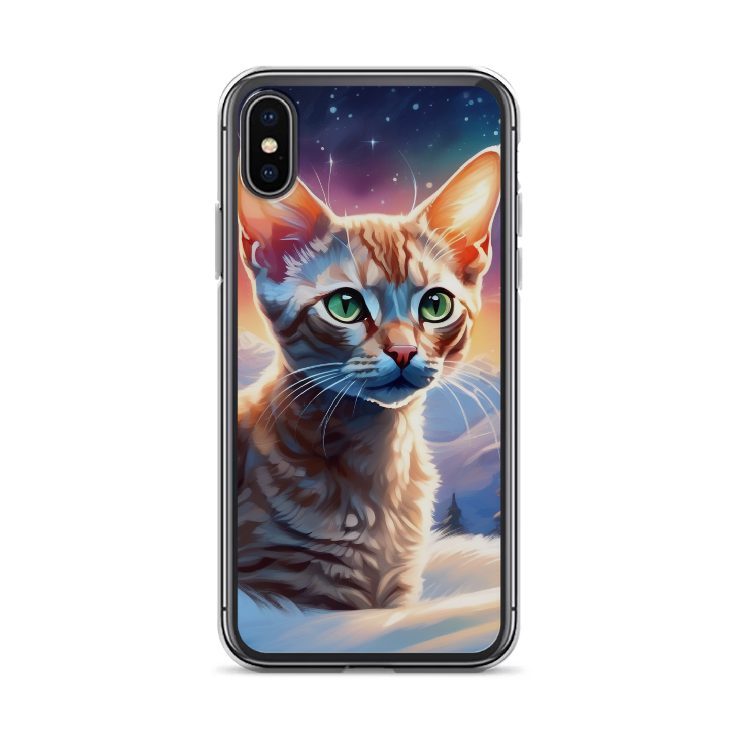 PugMug Custom Tabby Devon Rex Cat iPhone Case