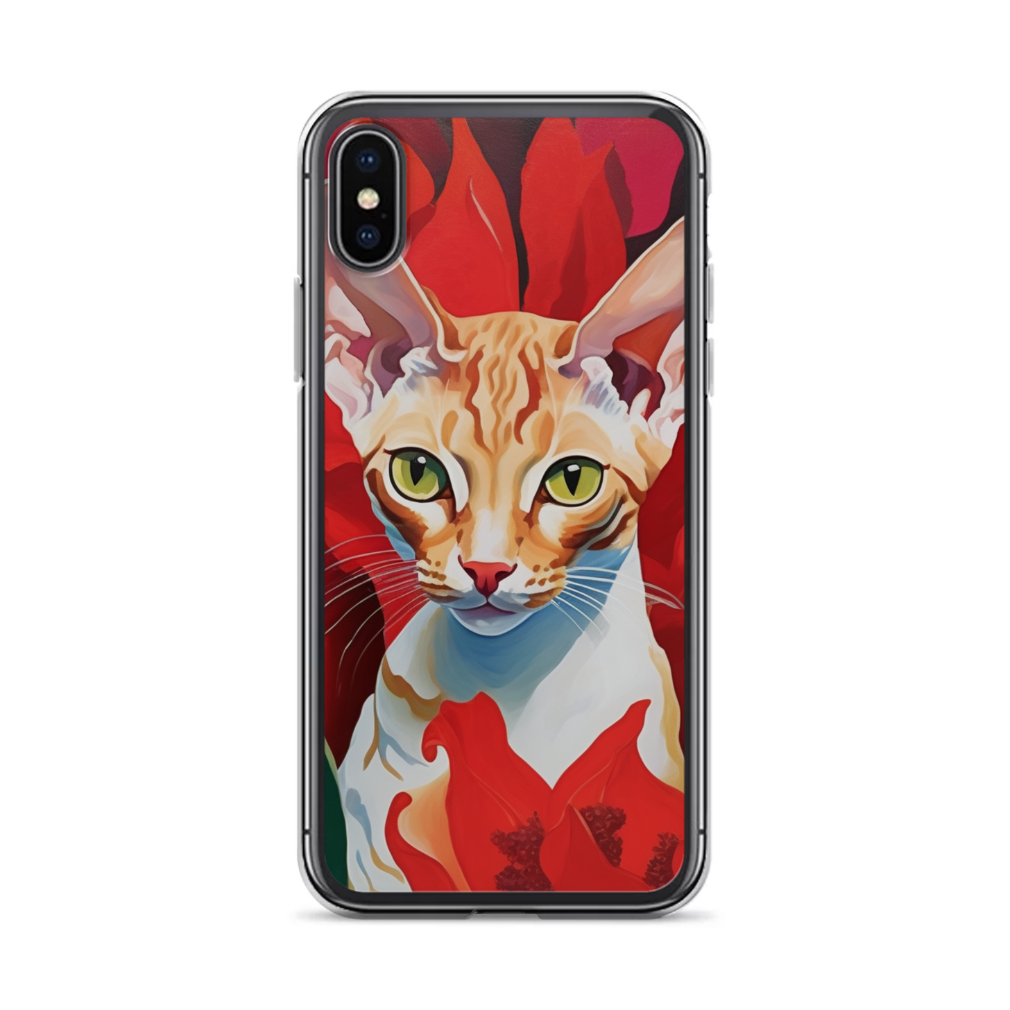 PugMug Custom Tabby Devon Rex Cat iPhone Case
