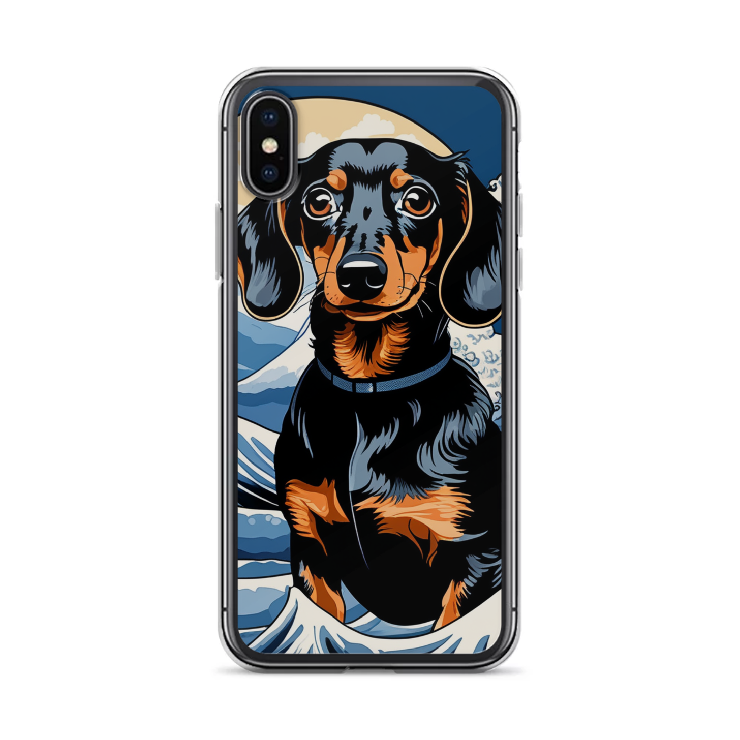 PugMug Custom Black Dachshund iPhone Case