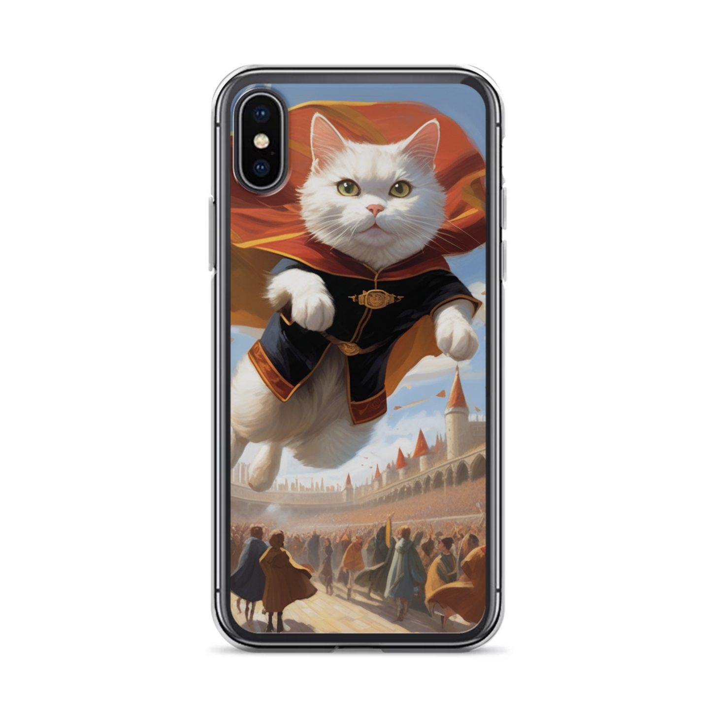 PugMug Custom White Companion Cat iPhone Case