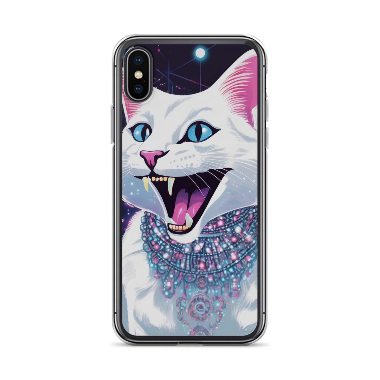 PugMug Custom White Exotic Cat iPhone Case