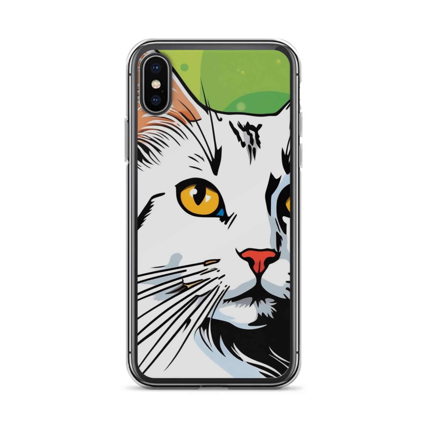 PugMug Custom White Companion Cat iPhone Case