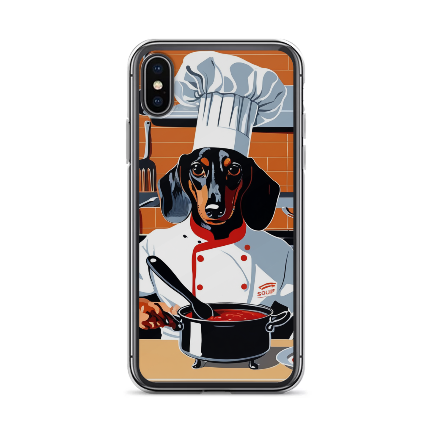 PugMug Custom Black Dachshund iPhone Case