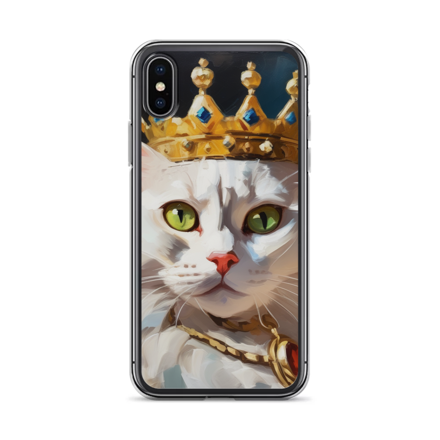 PugMug Custom White Companion Cat iPhone Case