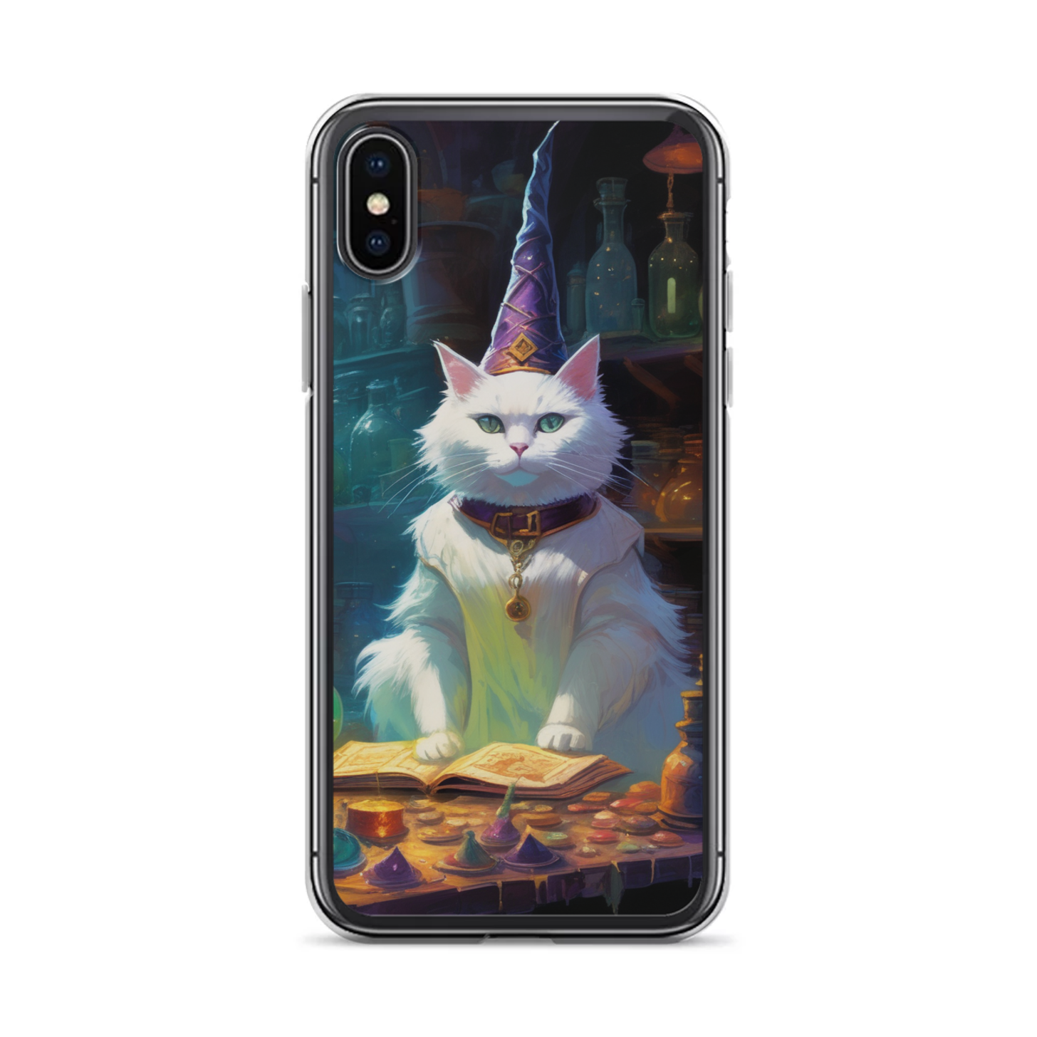 PugMug Custom White Companion Cat iPhone Case