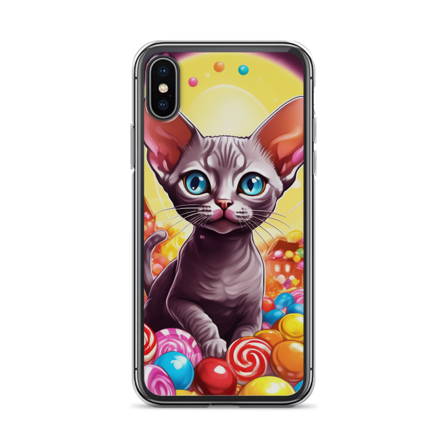 PugMug Custom Tabby Devon Rex Cat iPhone Case