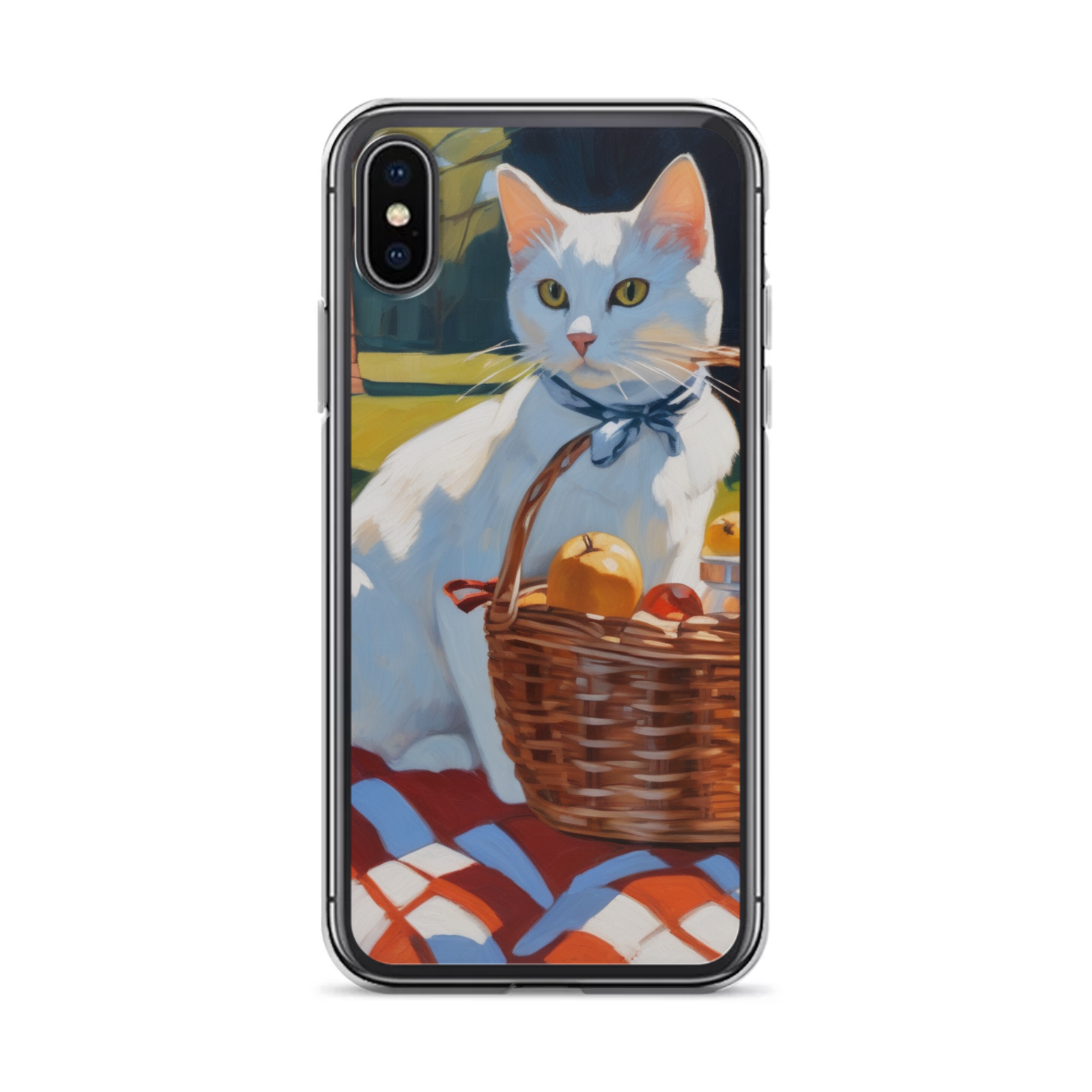 PugMug Custom White Companion Cat iPhone Case
