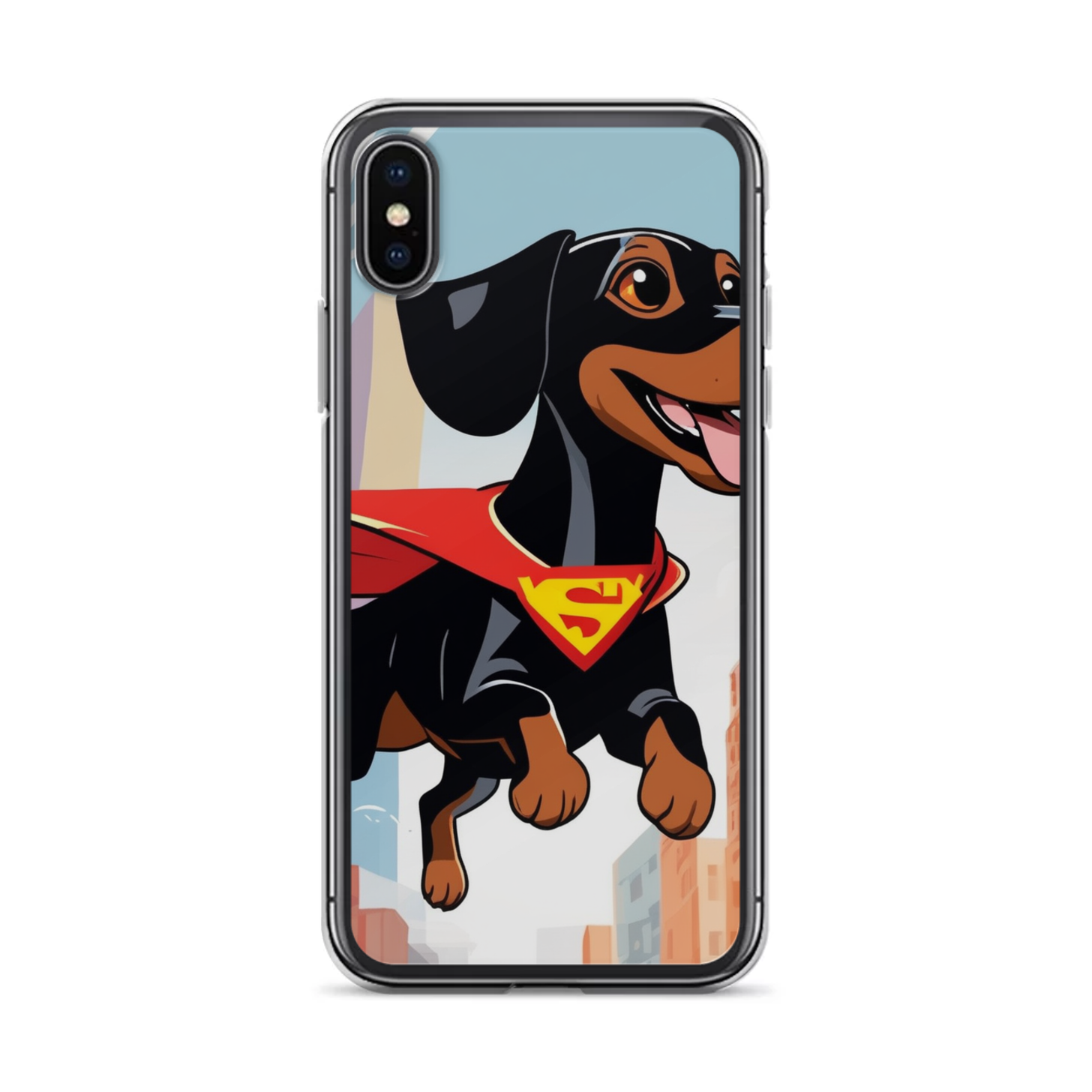 PugMug Custom Black Dachshund iPhone Case