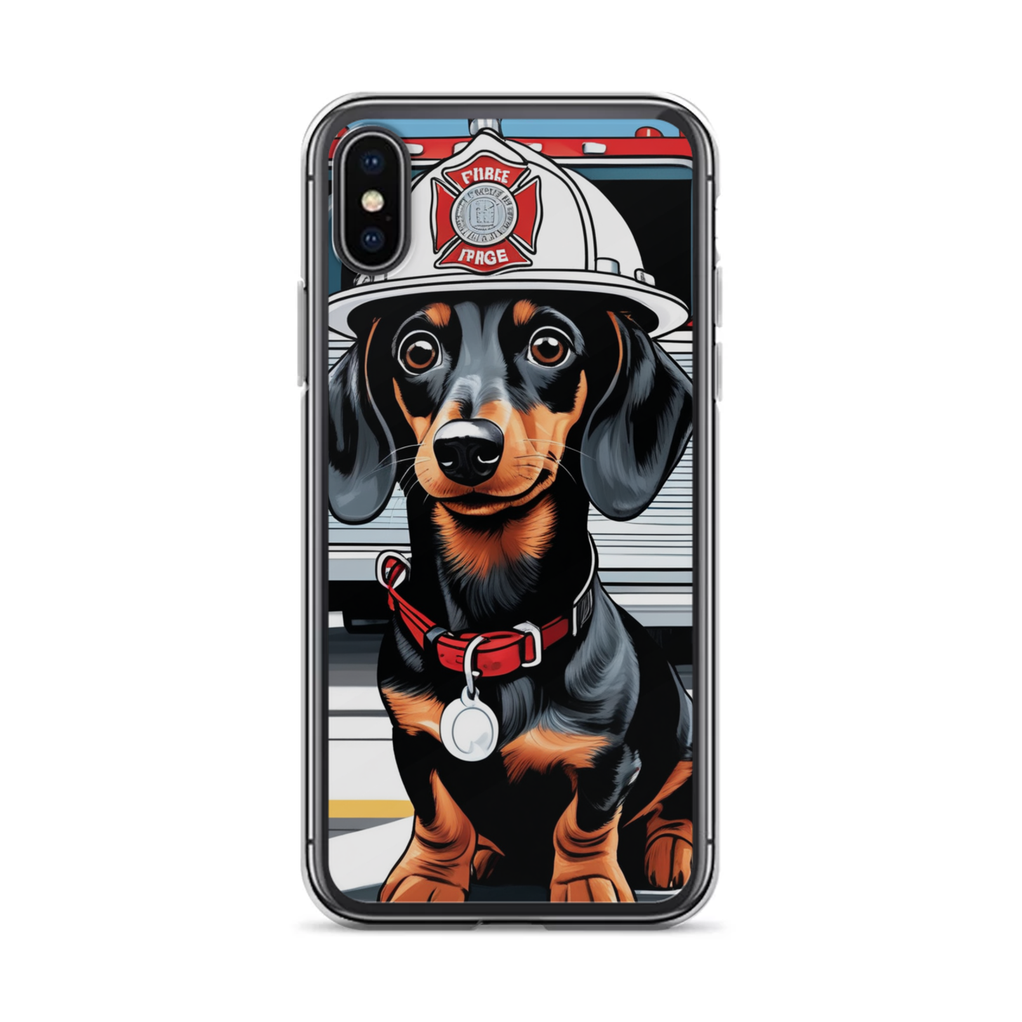 PugMug Custom Black Dachshund iPhone Case