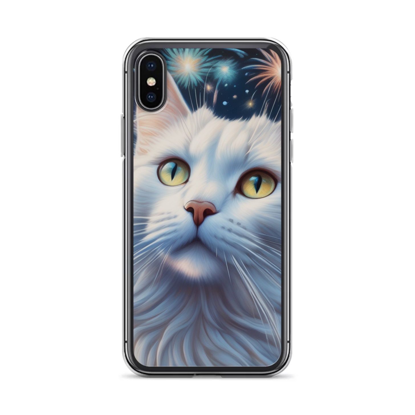 PugMug Custom White Companion Cat iPhone Case