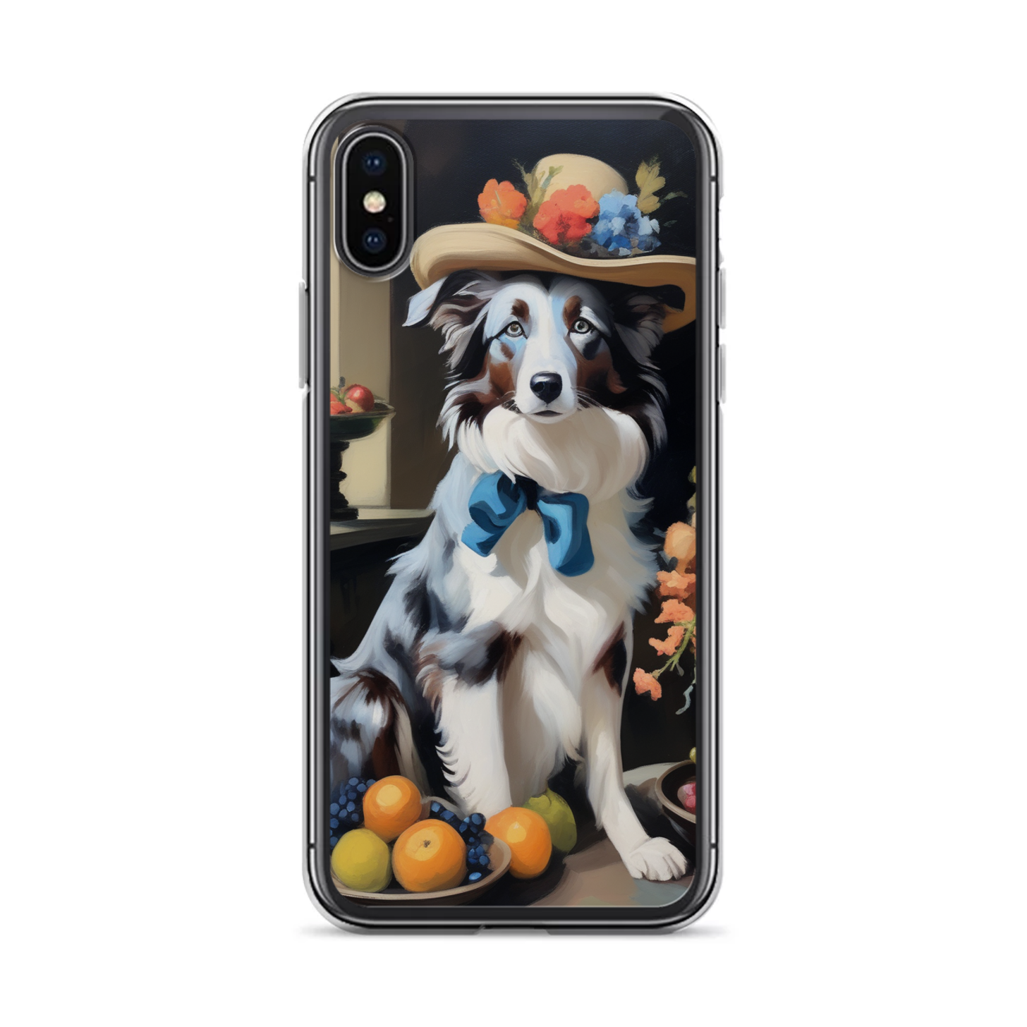 PugMug Custom Blue Merle Border Collie iPhone Case