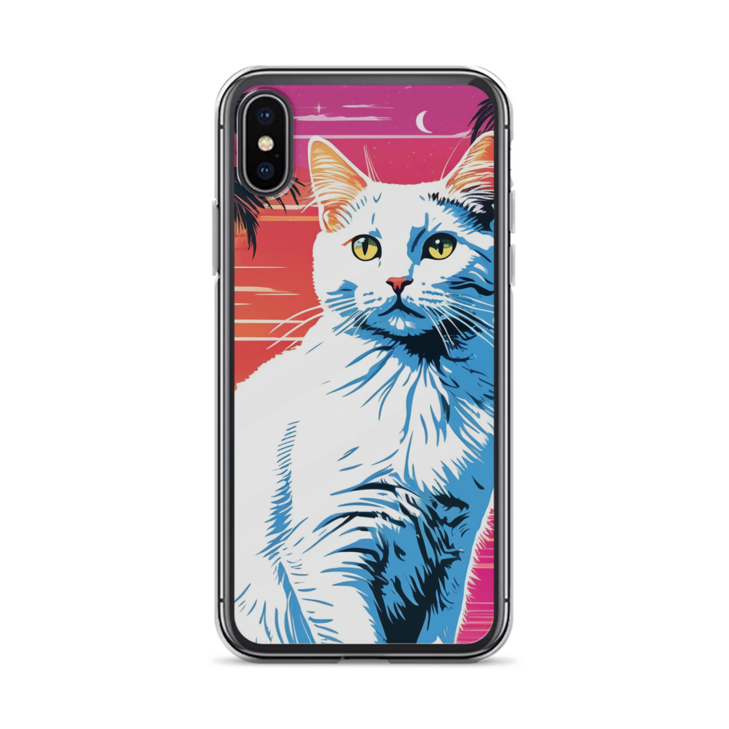 PugMug Custom White Companion Cat iPhone Case