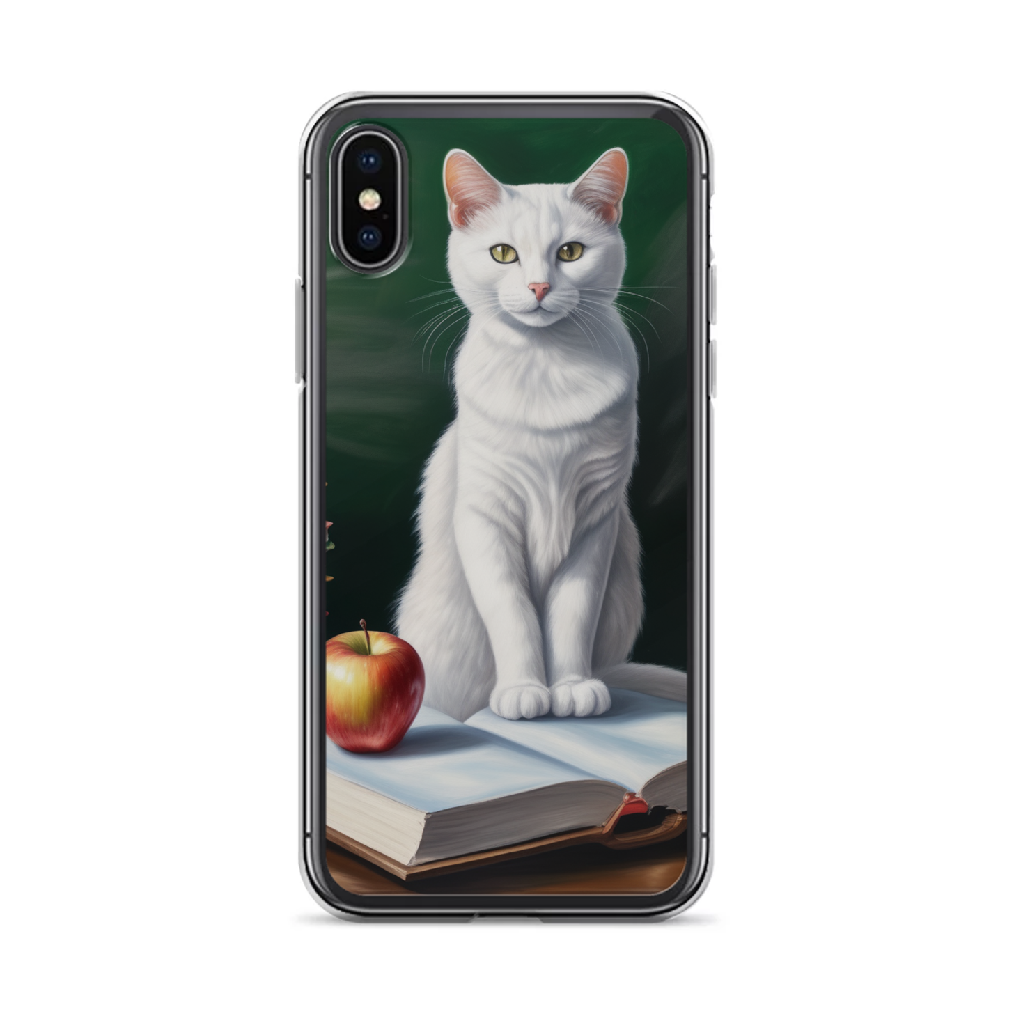 PugMug Custom White Companion Cat iPhone Case