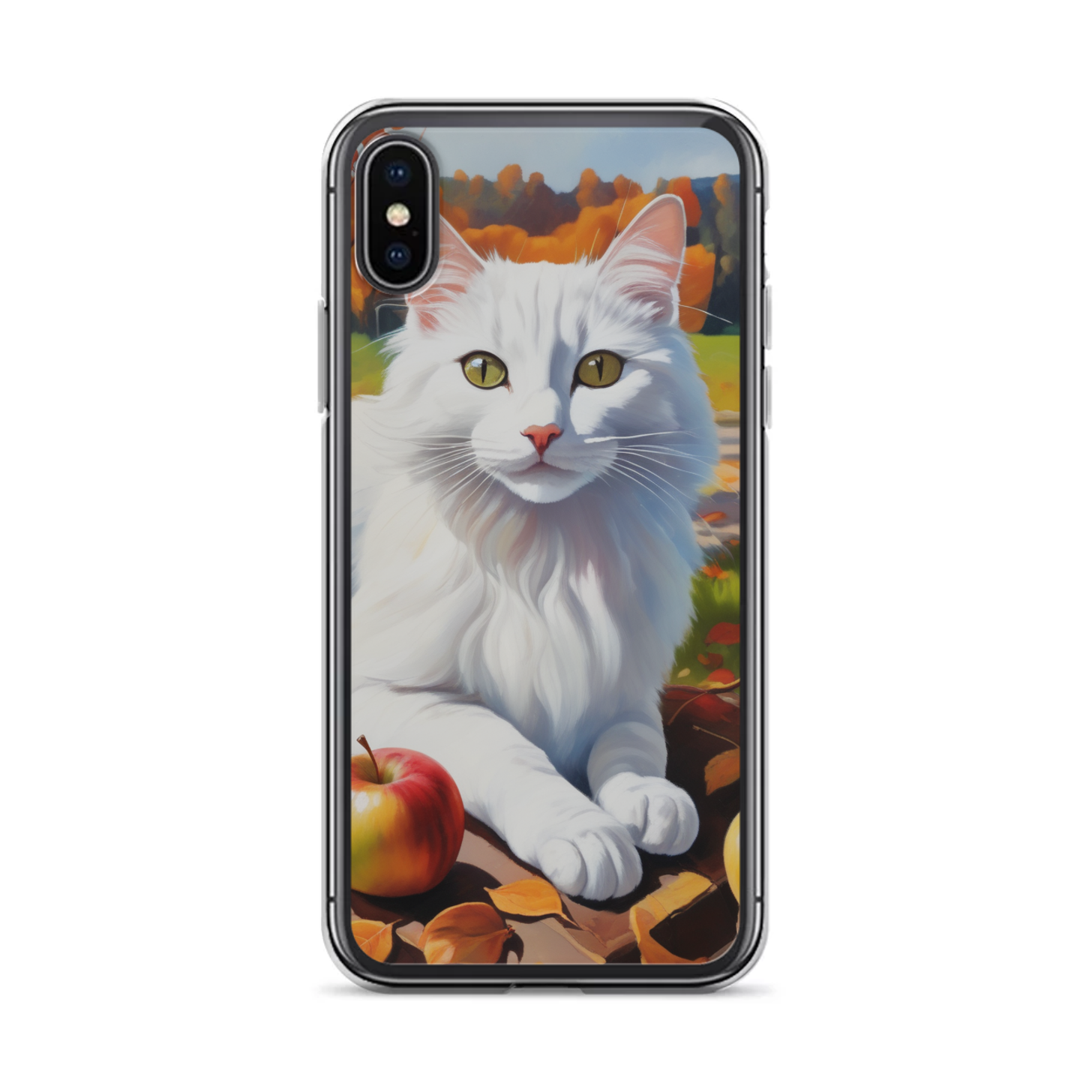 PugMug Custom White Companion Cat iPhone Case