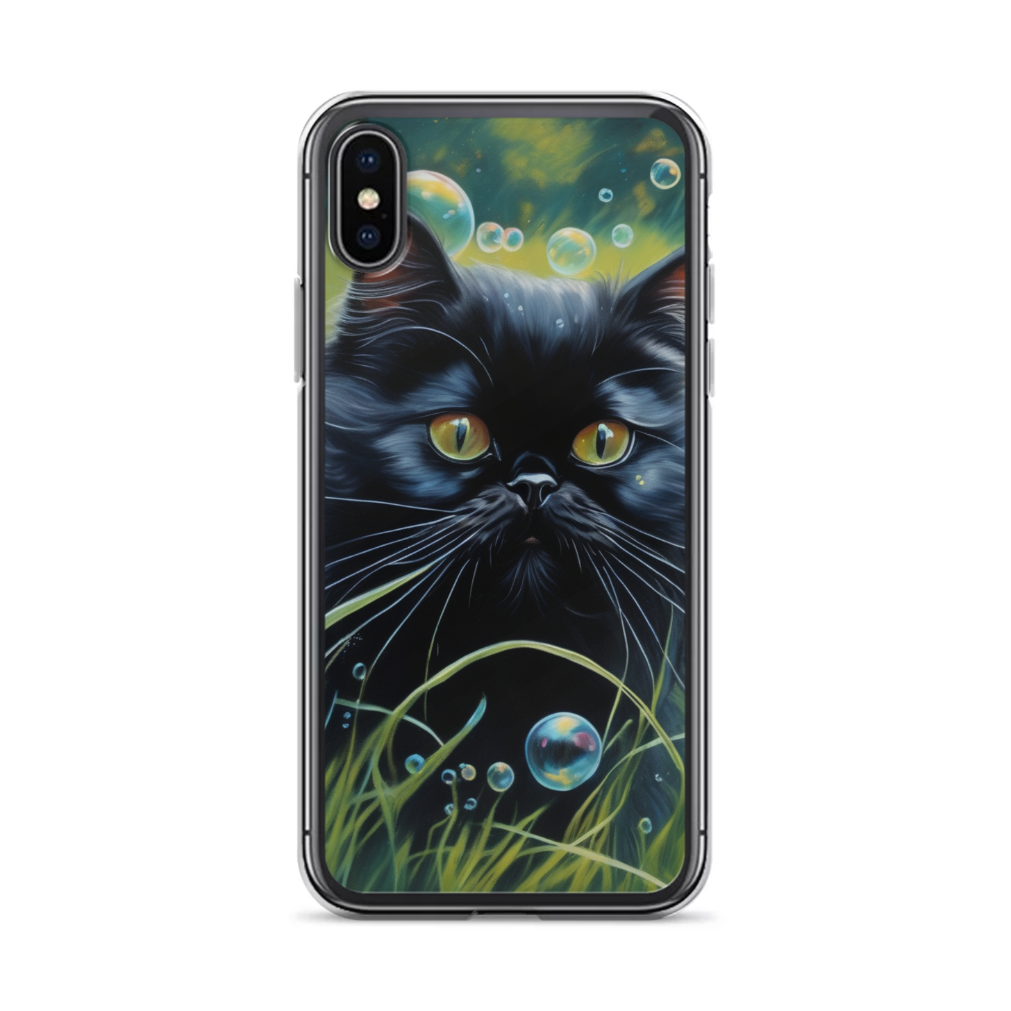 PugMug Custom Black Persian Cat iPhone Case