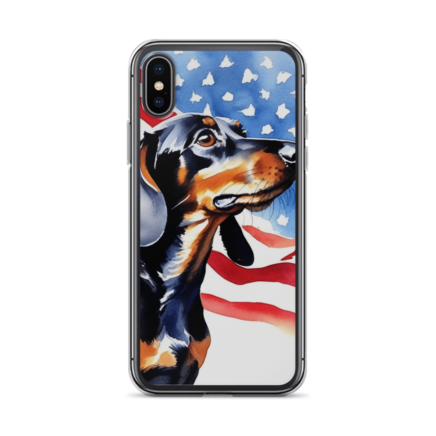 PugMug Custom Black Dachshund iPhone Case