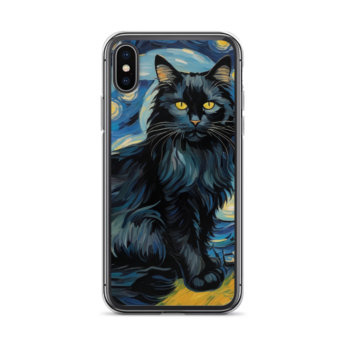 PugMug Custom Black Maine Coon Cat iPhone Case