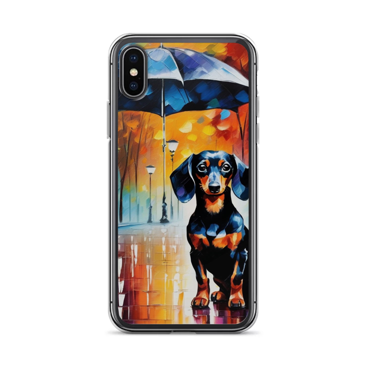 PugMug Custom Black Dachshund iPhone Case