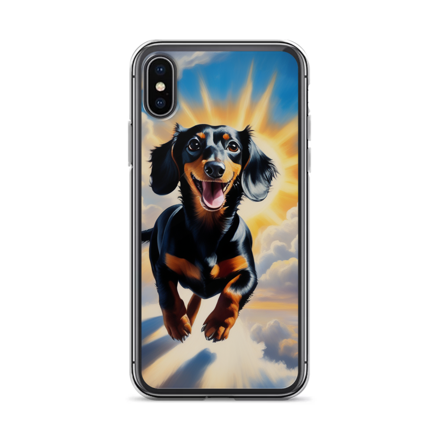 PugMug Custom Black Dachshund iPhone Case