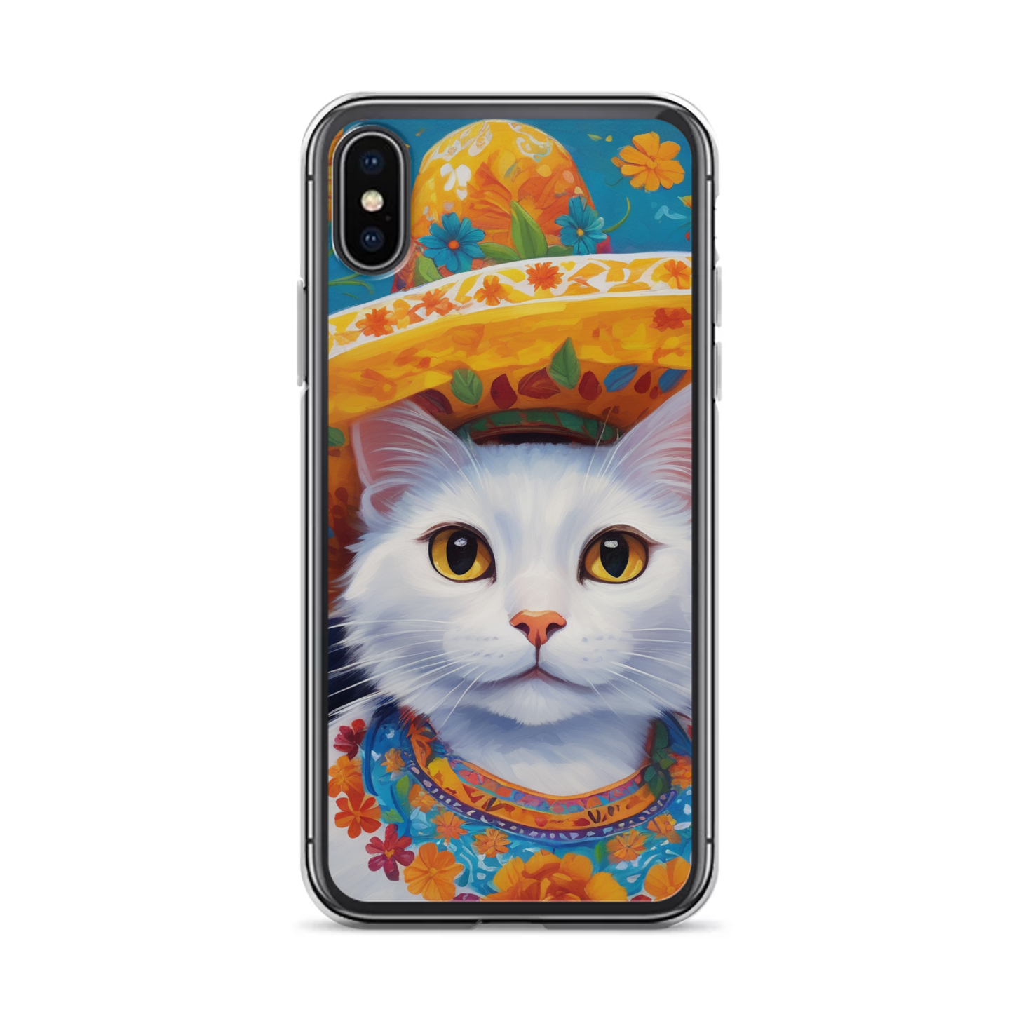 PugMug Custom White Companion Cat iPhone Case