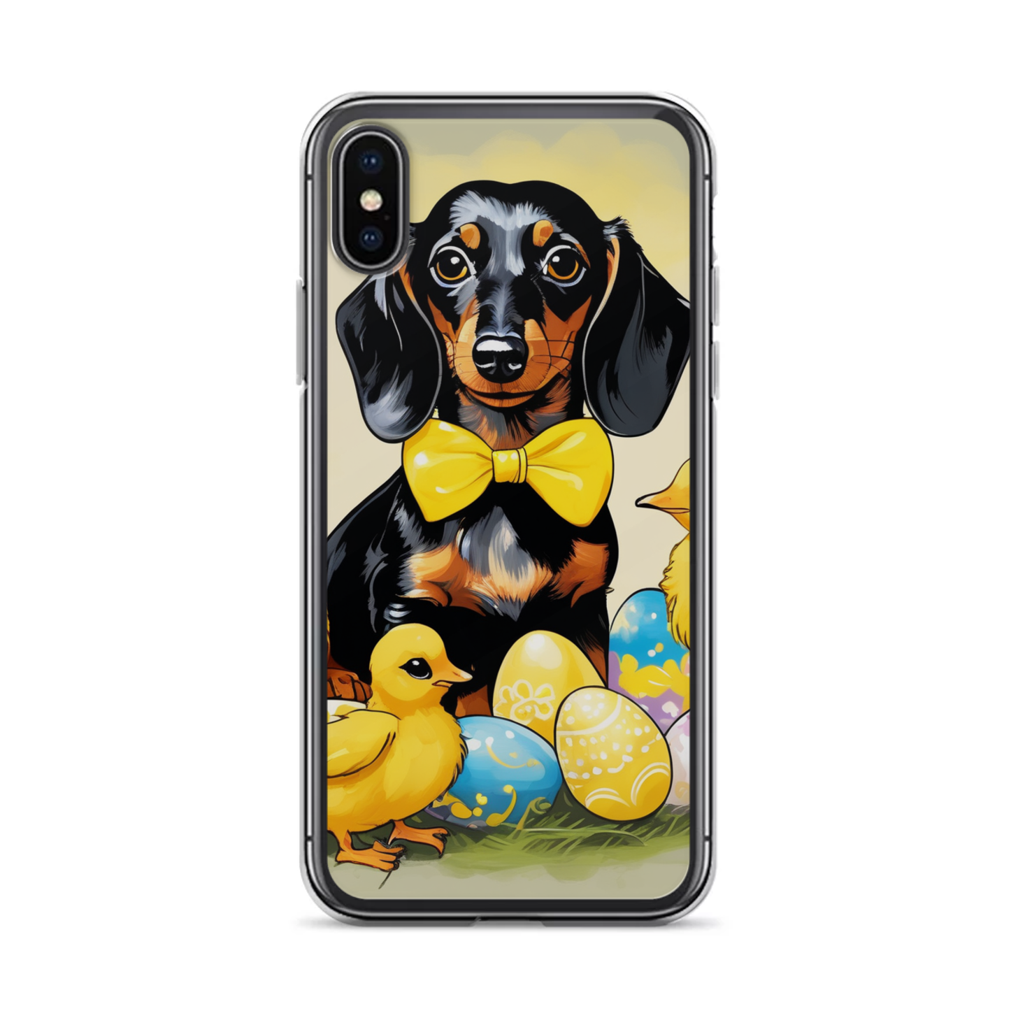 PugMug Custom Black Dachshund iPhone Case