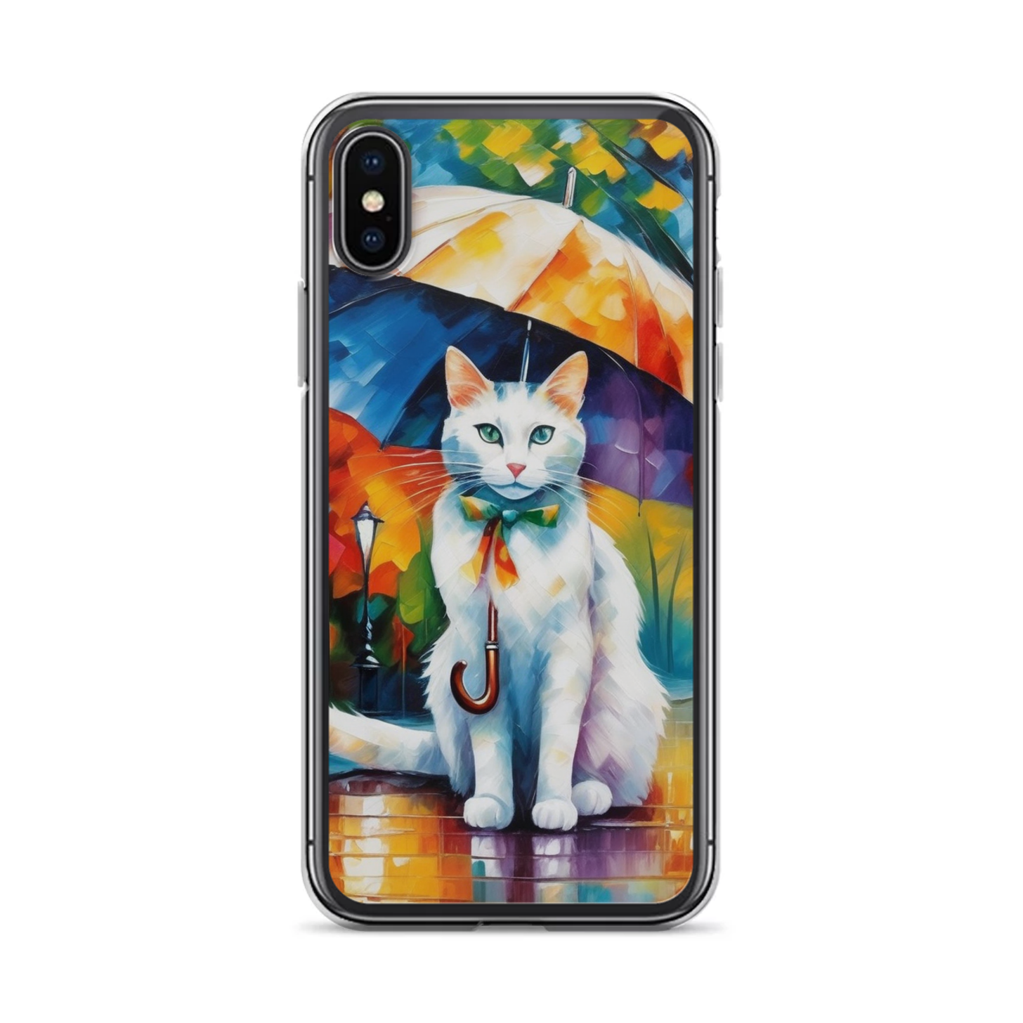 PugMug Custom White Companion Cat iPhone Case