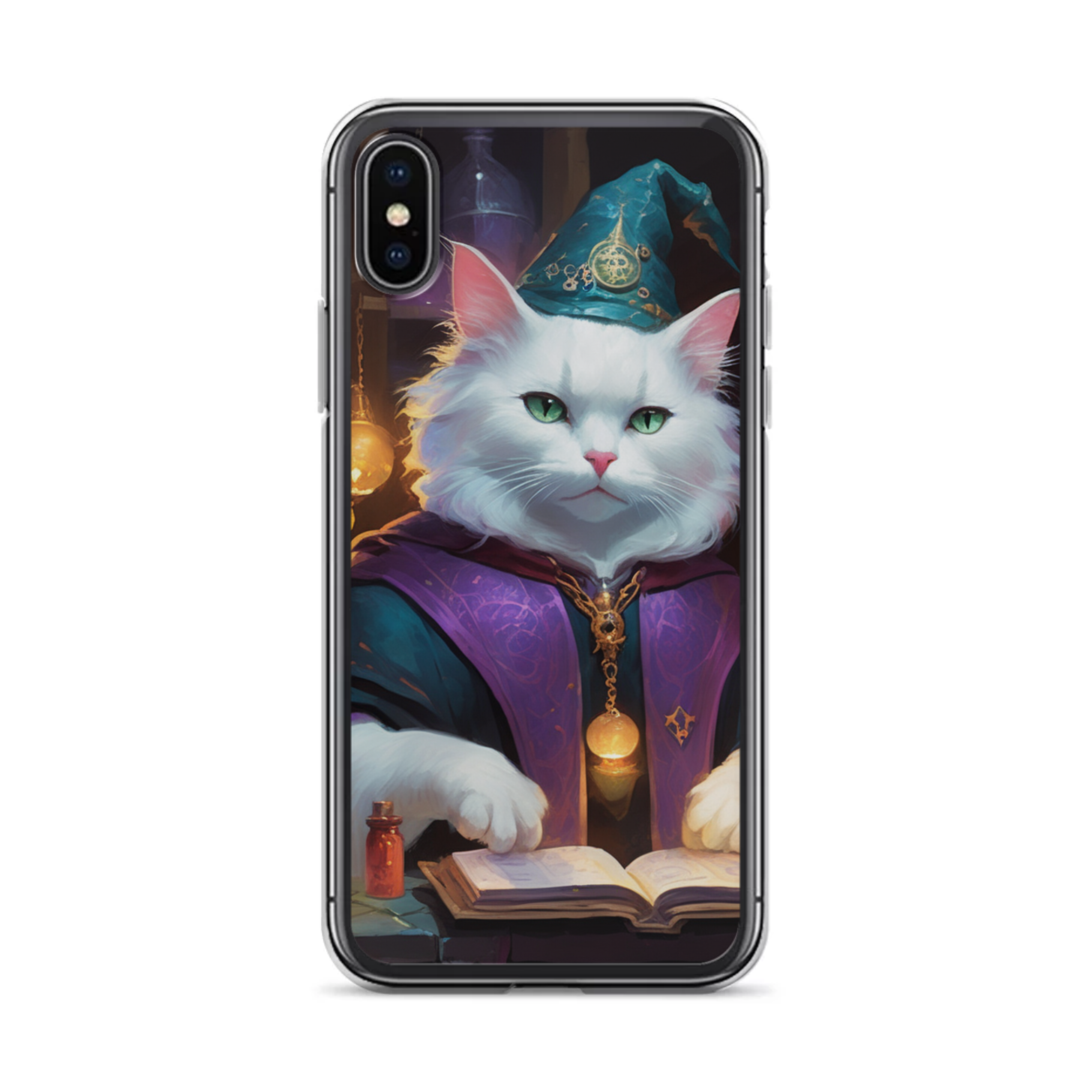 PugMug Custom White Companion Cat iPhone Case